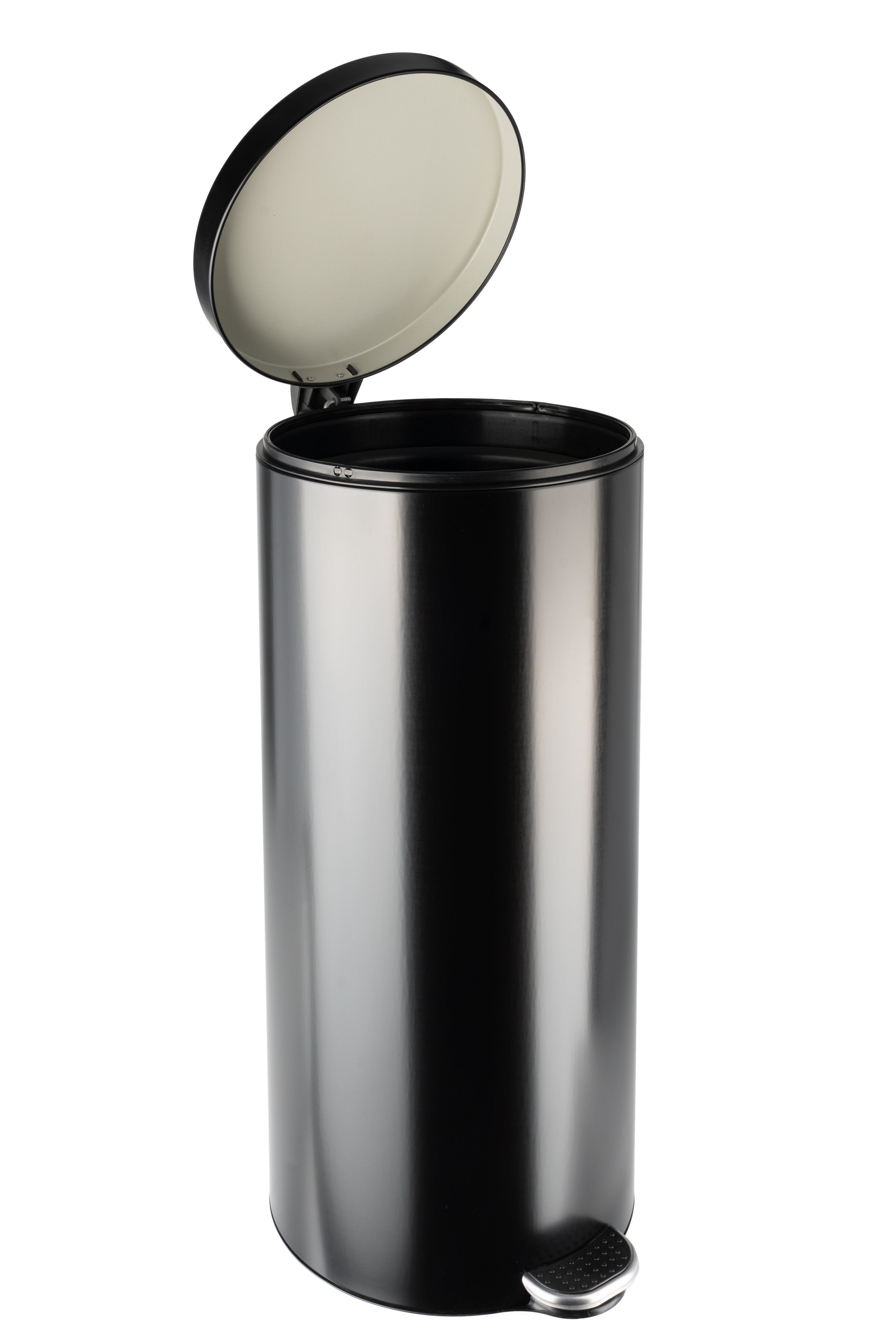 Poubelle de cuisine 30L à pédale SELEKTA Selekta acier noir - 5