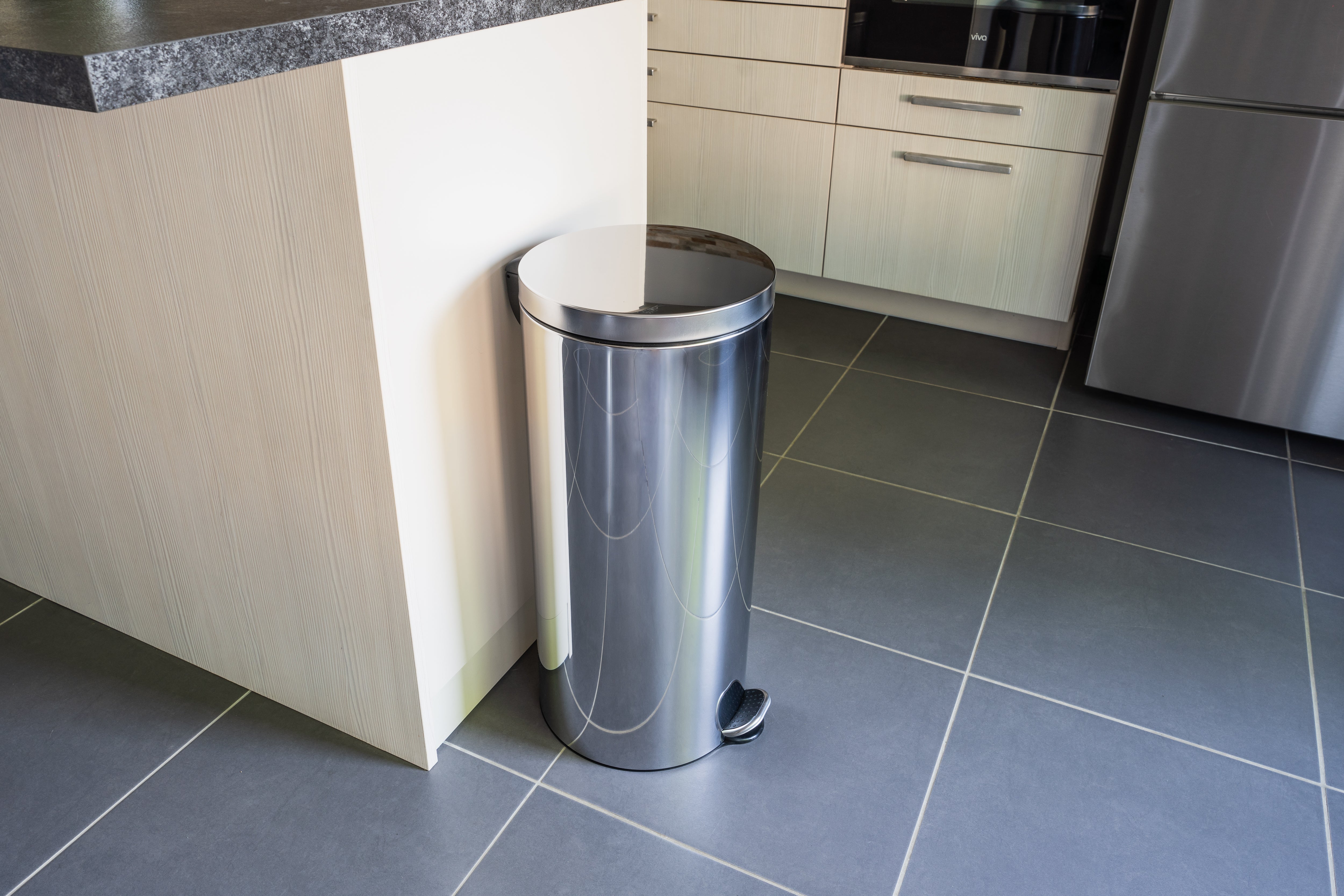 Poubelle de cuisine de cuisine 30L à pédale SELEKTA Selekta acier inoxydable chr - 3