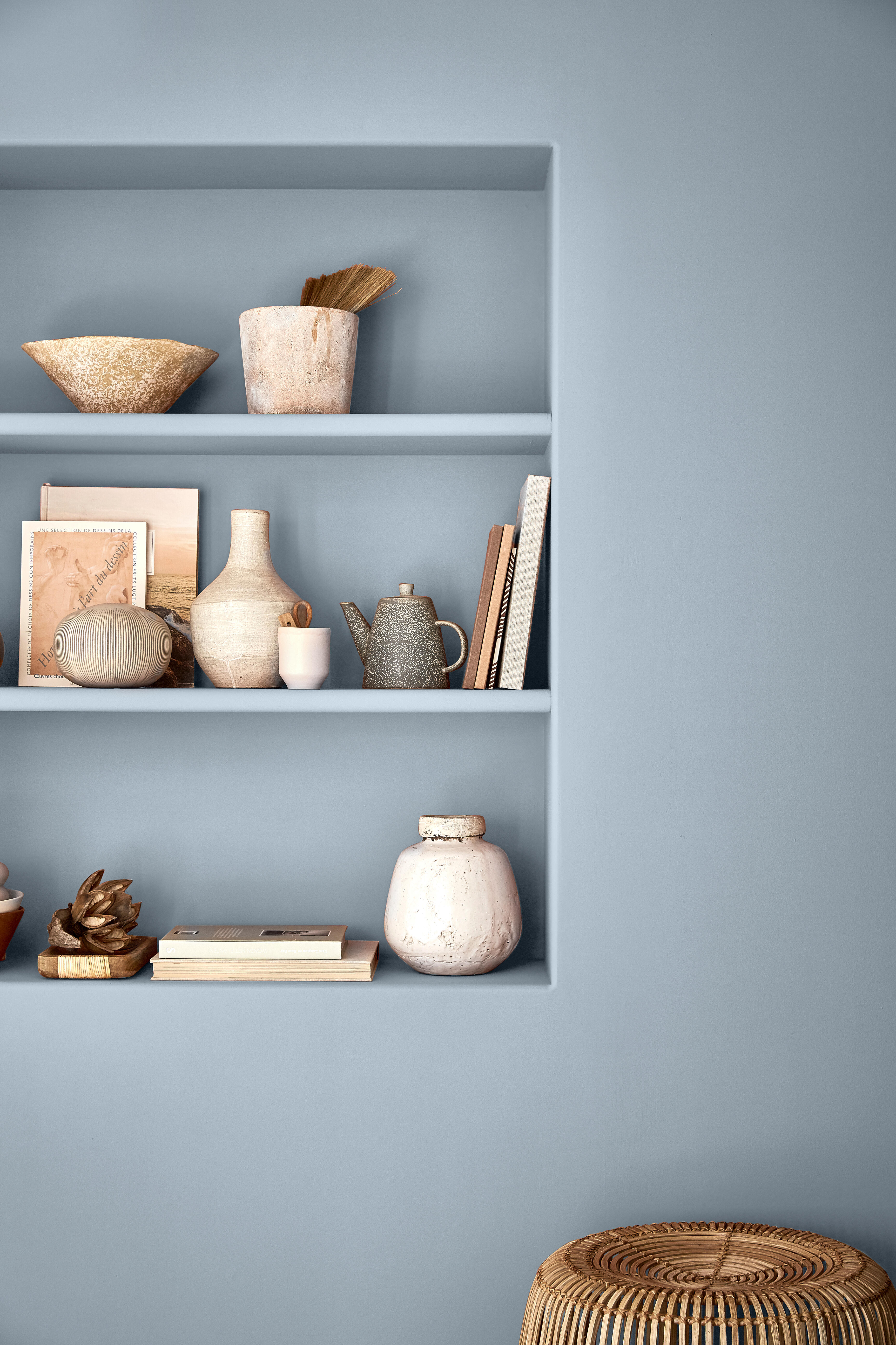 Peinture mur, boiserie bleu cirrus velours ENVIE Biosourcée 2L - 4