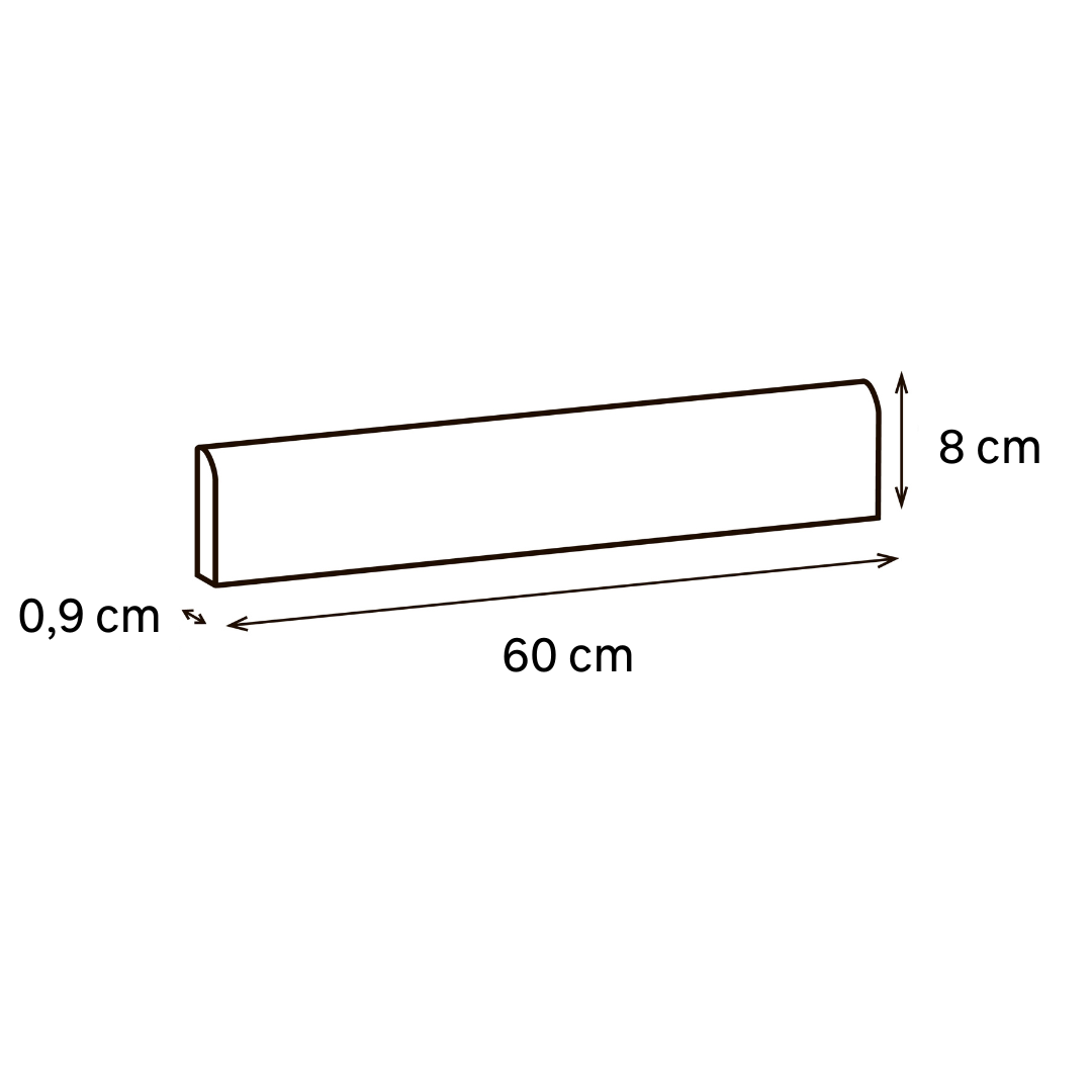 Lot de 2 plinthes carrelage Béton gris n°05, Ht.  x L. 60 cm, Ep.8.9 mm - 3