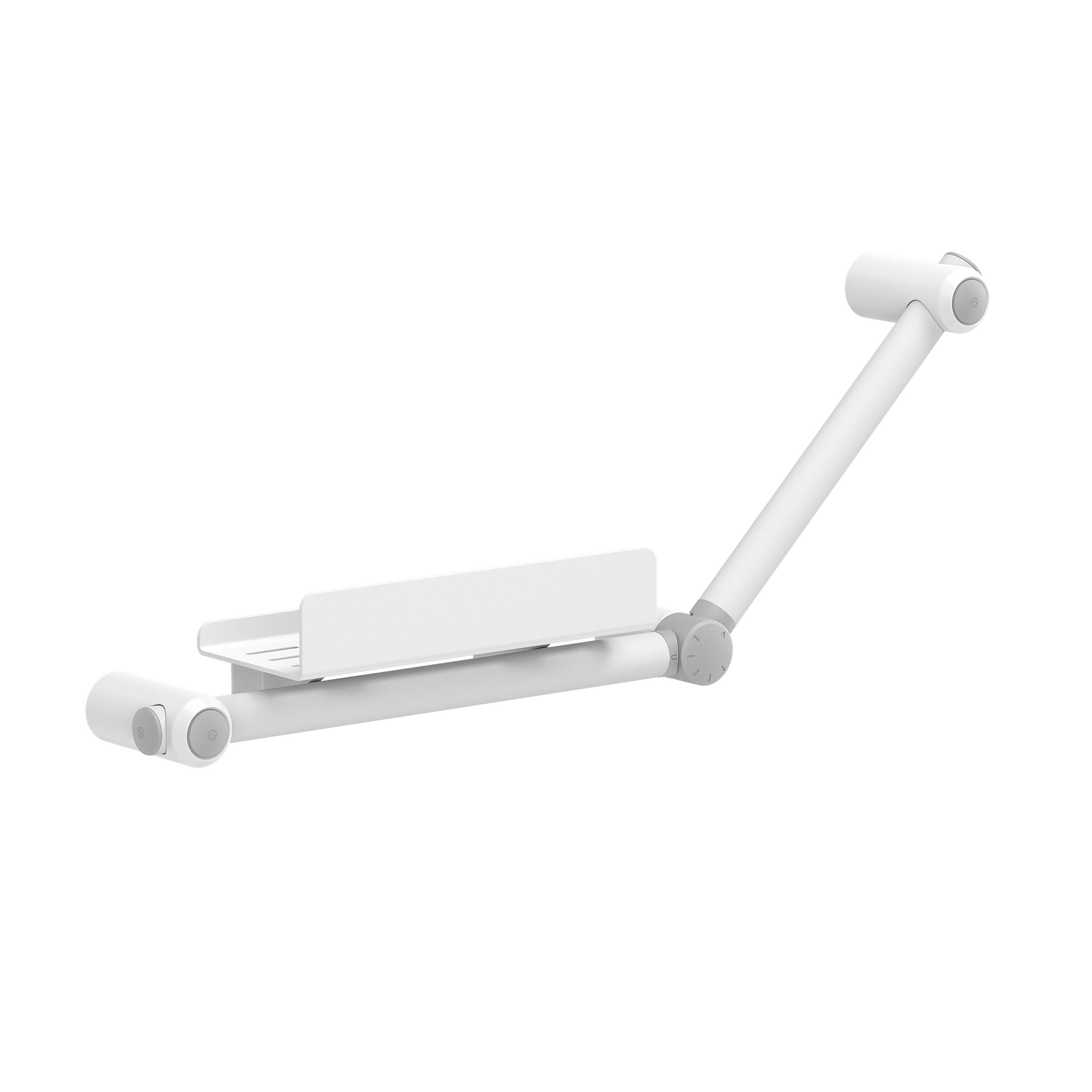 Asidero de baño gocare 43.6x33.6x cm blanco y repisa blanco