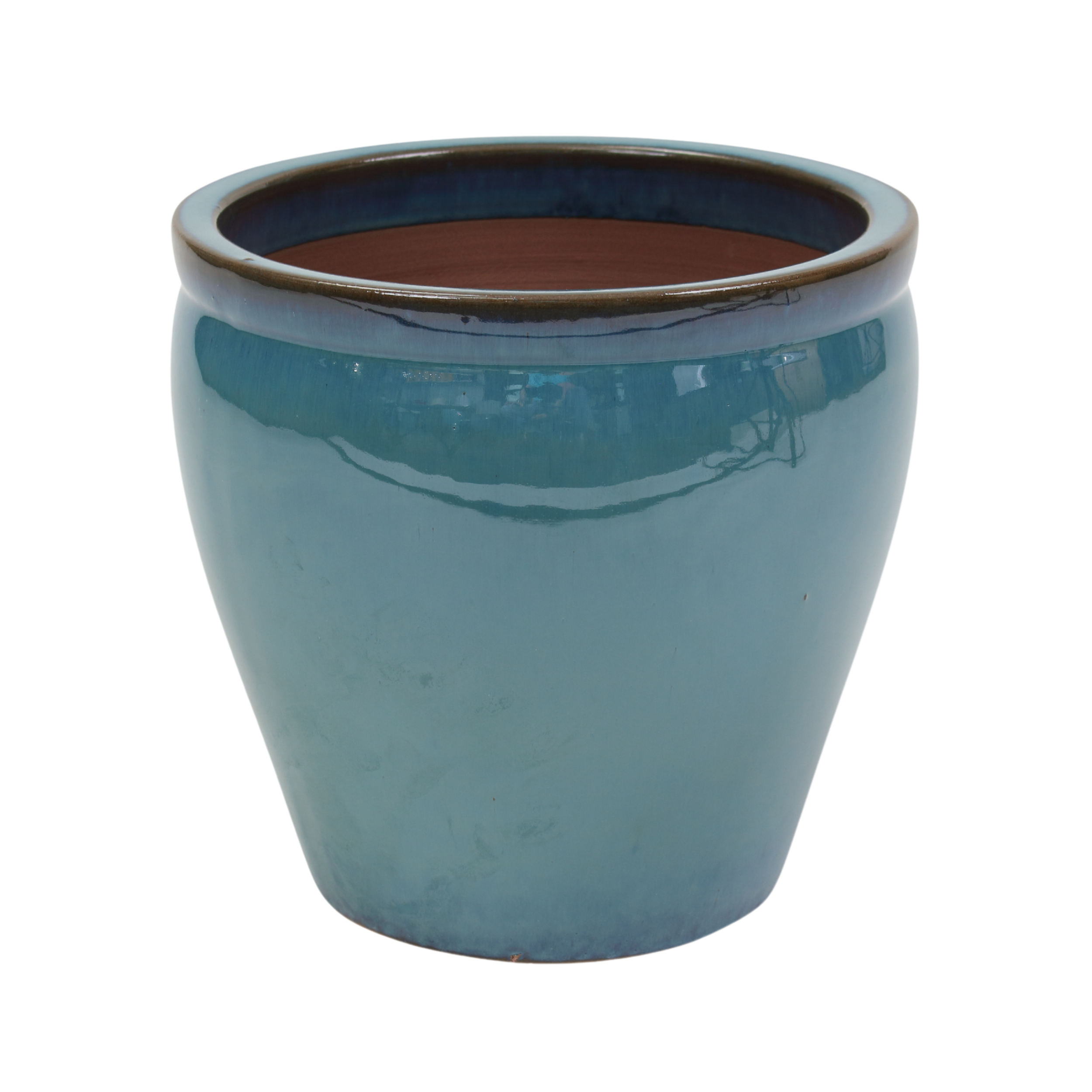 Donica szkliwiona śr.40 cm mrozoodporna zielona Cermax