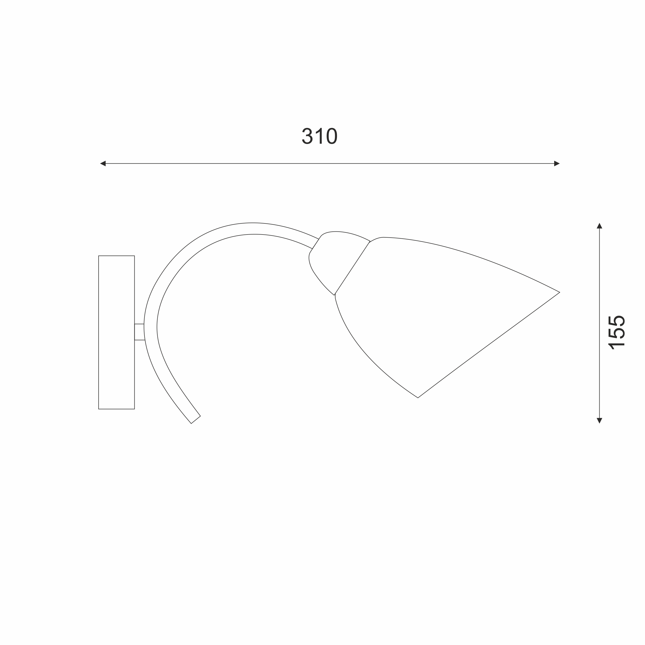 Kinkiet Donna patyna E27 Lamkur - 5