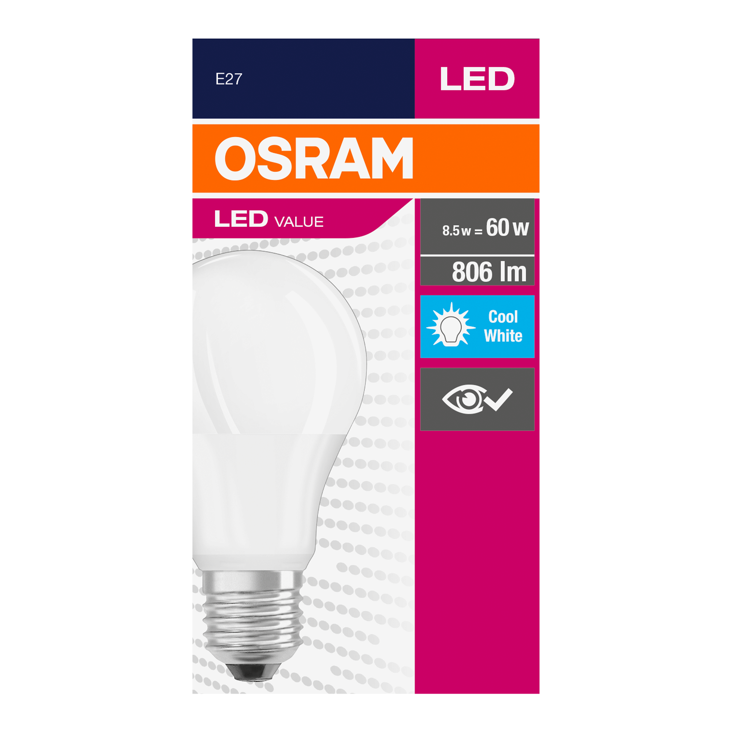 Żarówka LED E27 8,5 W 806 lm Neutralna biel Osram - 4