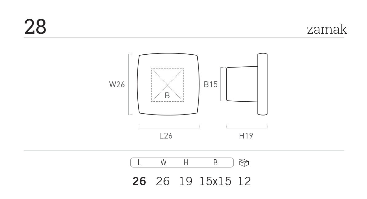 2 Puxadores para móvel Nesu latão acetinado 25x25mm - 3