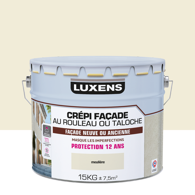 Crépi façade Neuve ou ancienne LUXENS, meuilière, 15 kg