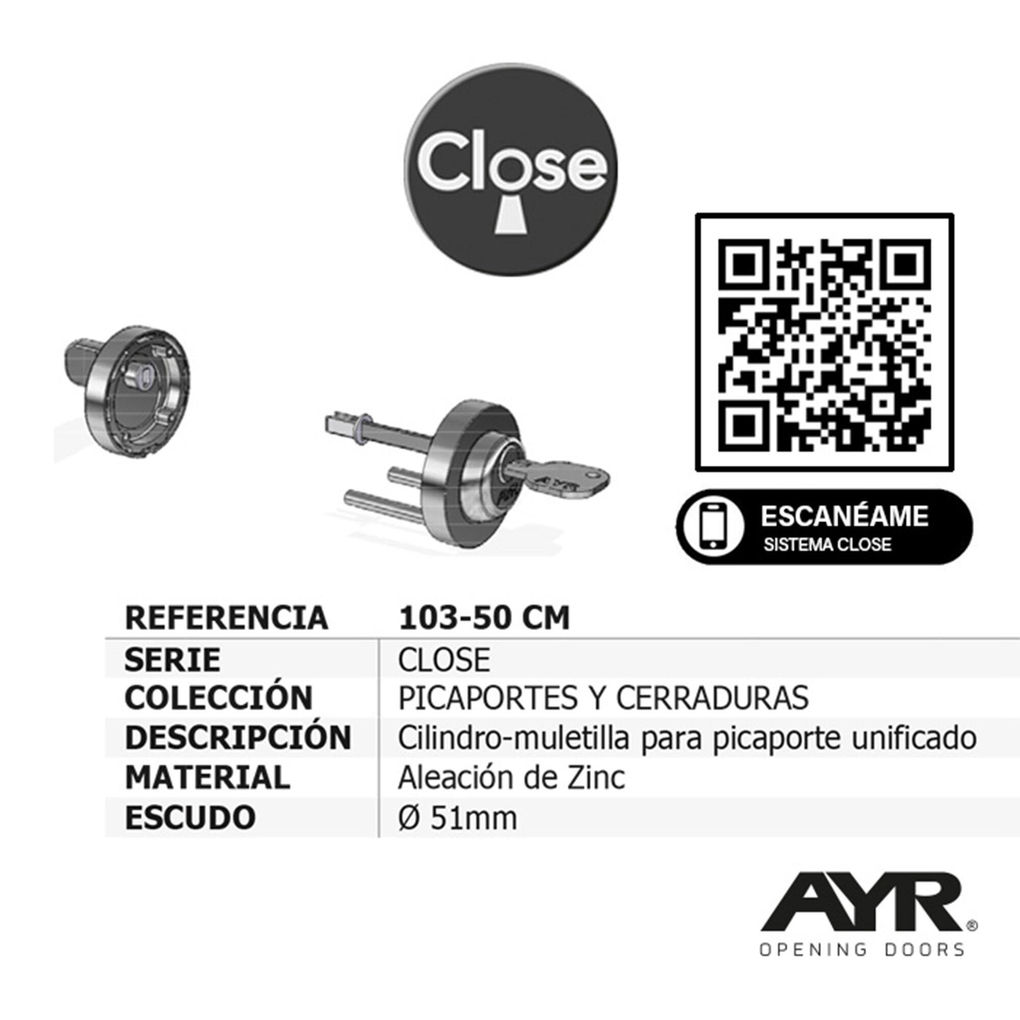 Cilindro-muletilla negro. Convierte una habitación en estancia privada. - 5