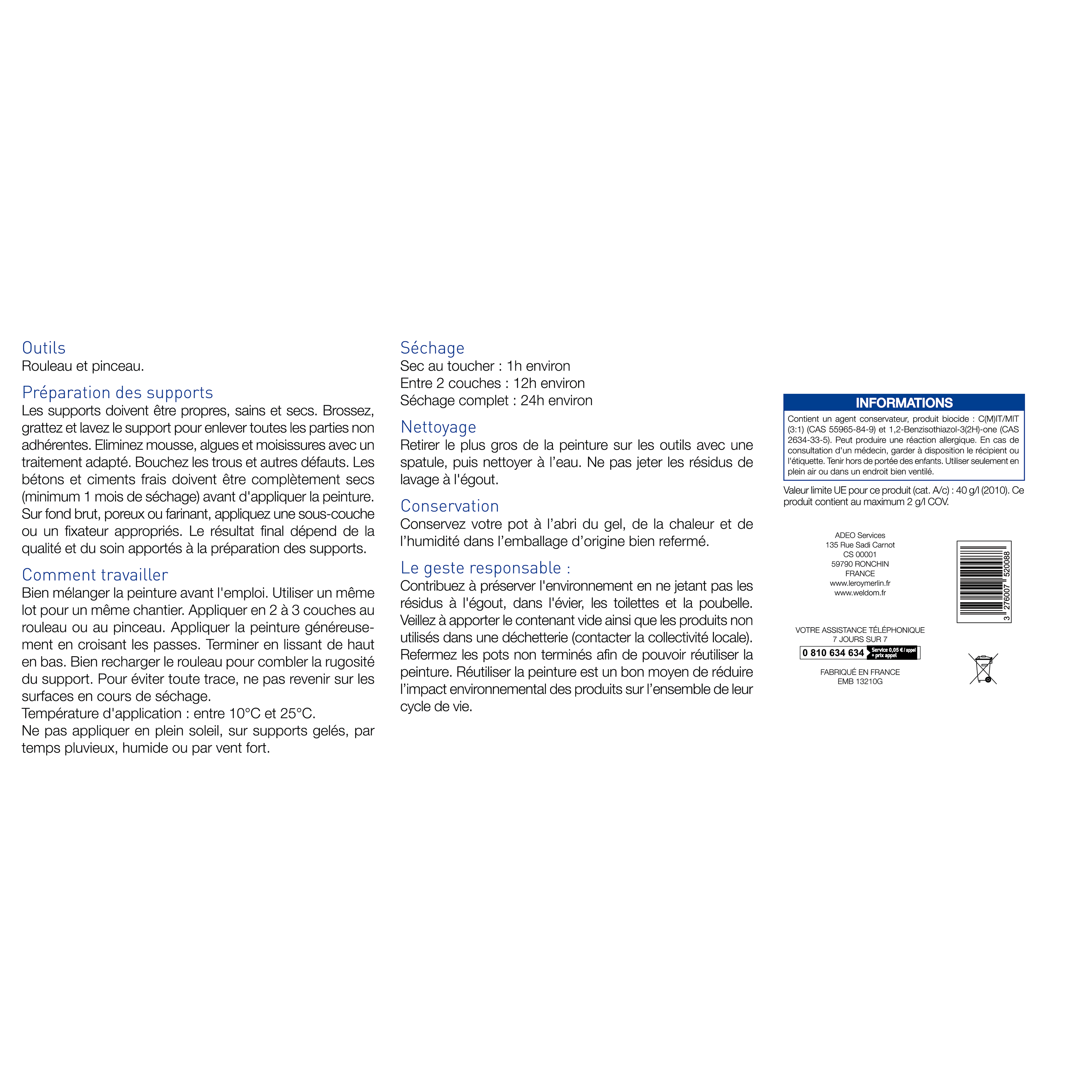 Peinture extérieure façade ton pierre mat 10L - 3