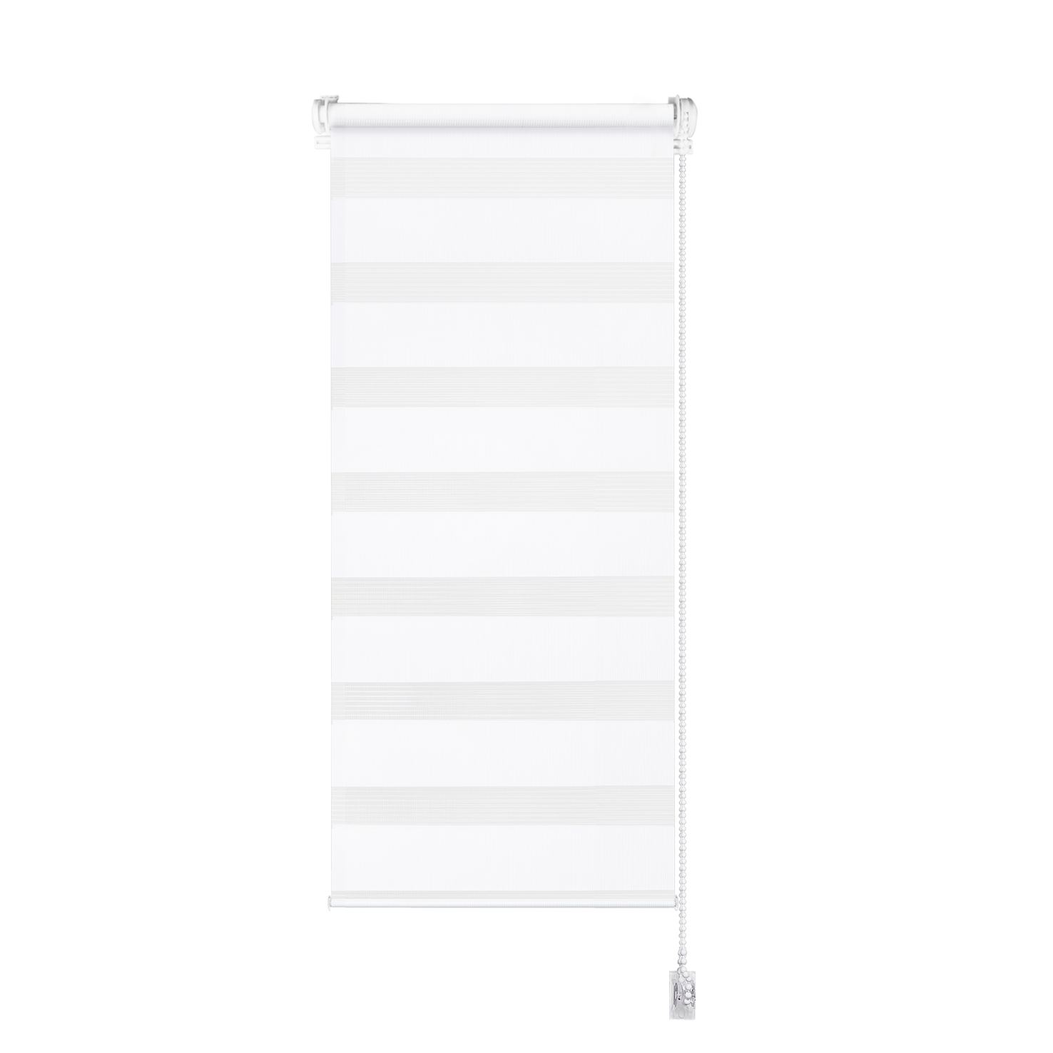 Store enrouleur jour/nuit Bamba blanc, l.60 x H.190 cm - 3