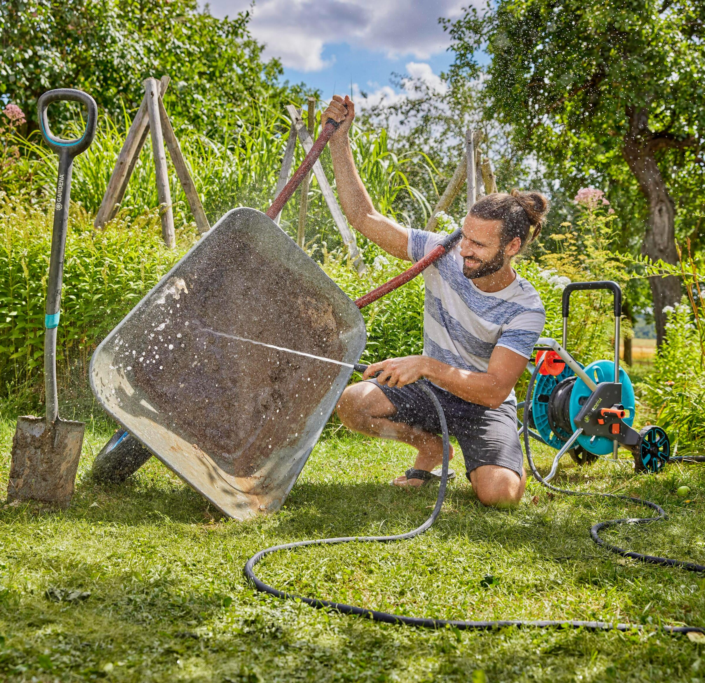 Set de flexible GARDENA Liano life L.25 m, Diam.12 mm - 14