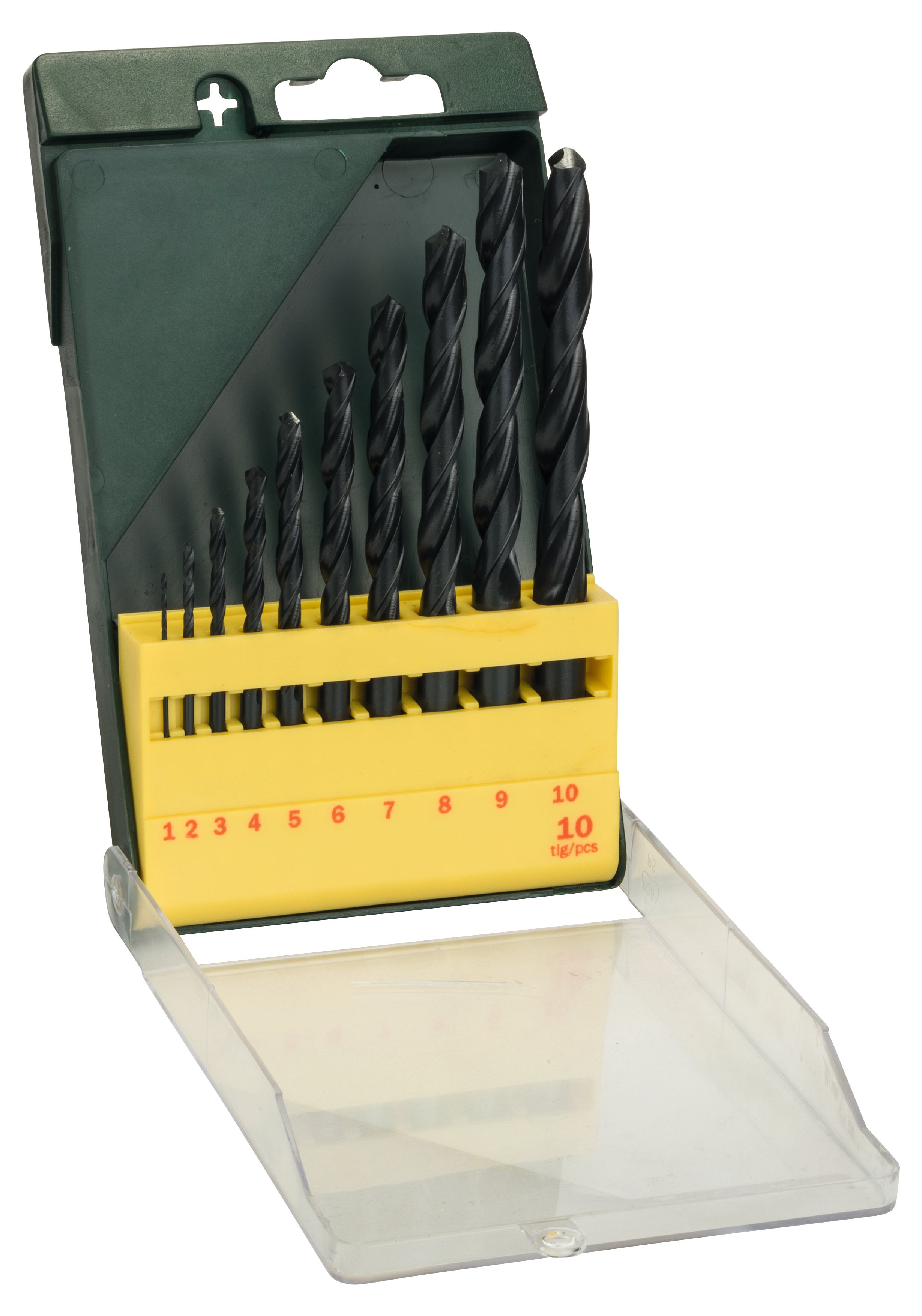 Set 10 brocas para metal hss-r