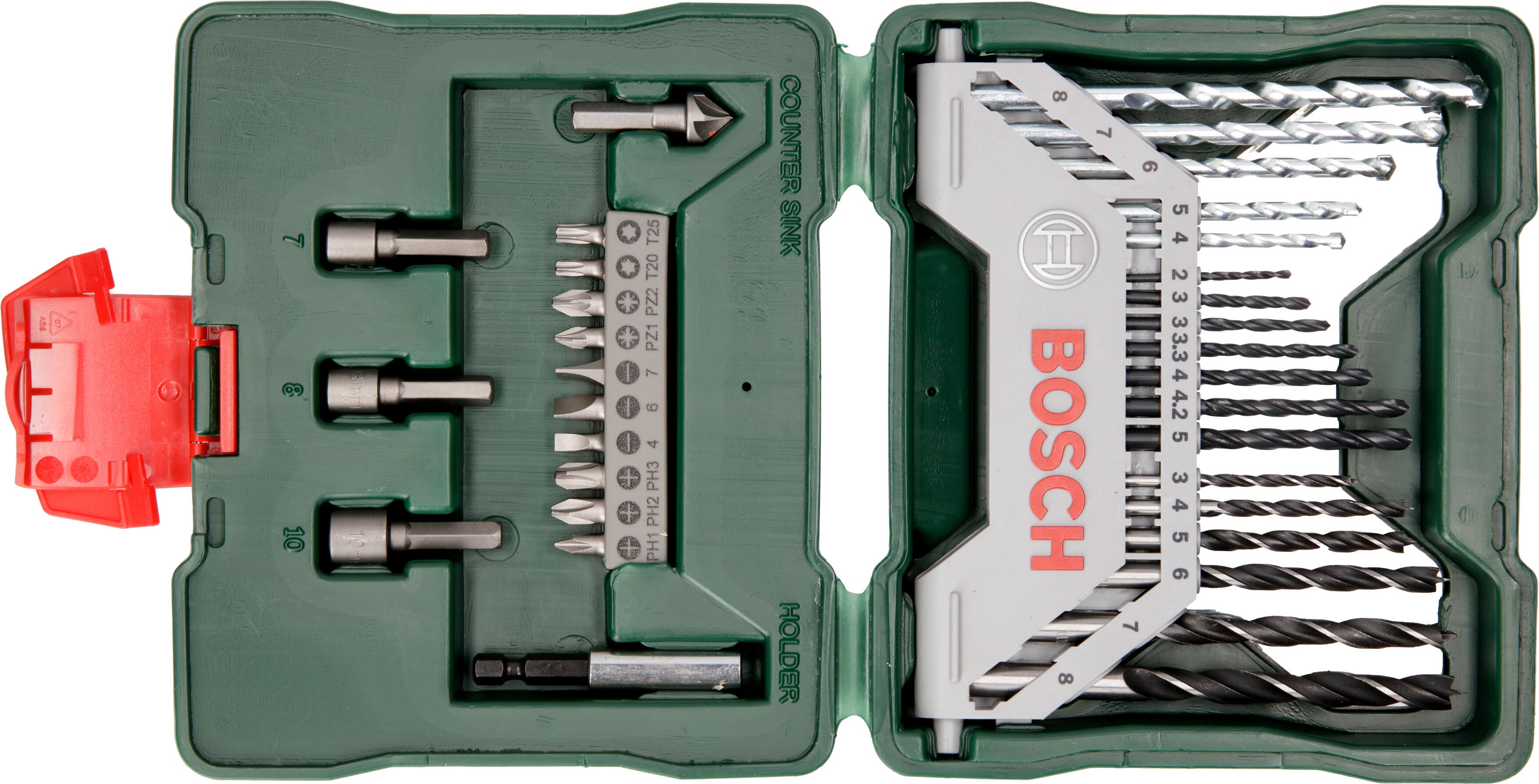 Maletín X-Line de 33 piezas surtido de brocas BOSCH. - 2