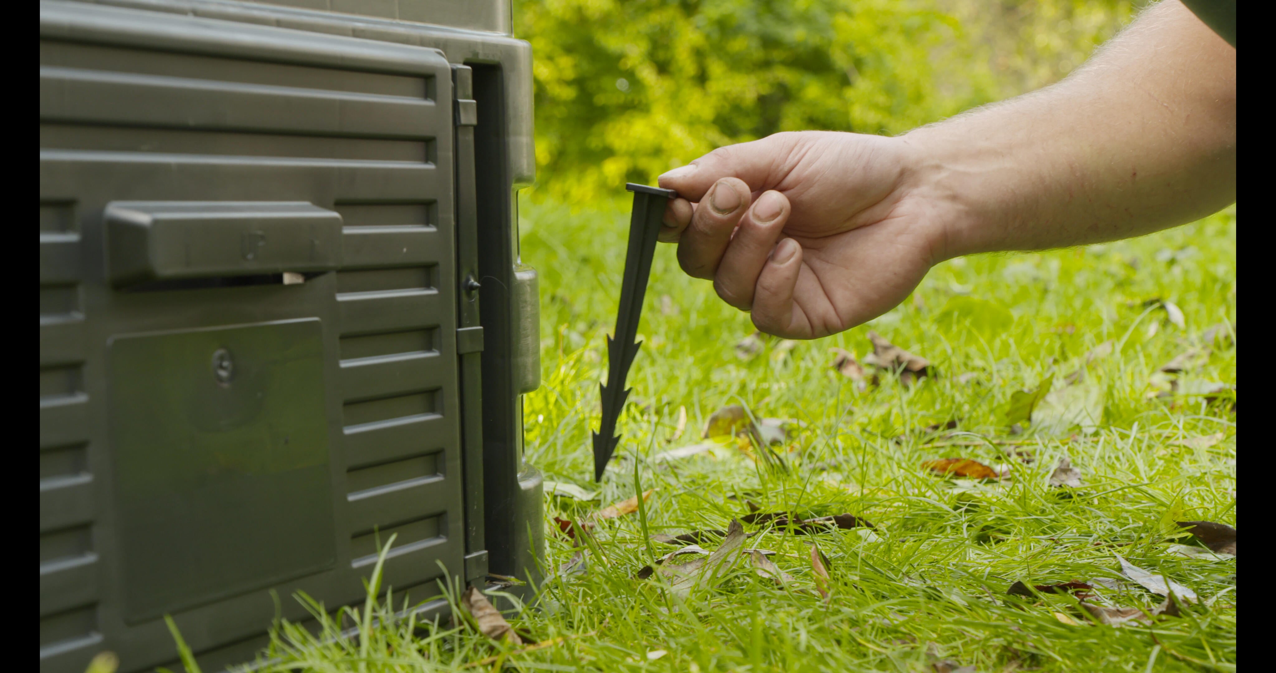 Composteur d'extérieur GEOLIA Plastique recyclé noir 600 l - 3
