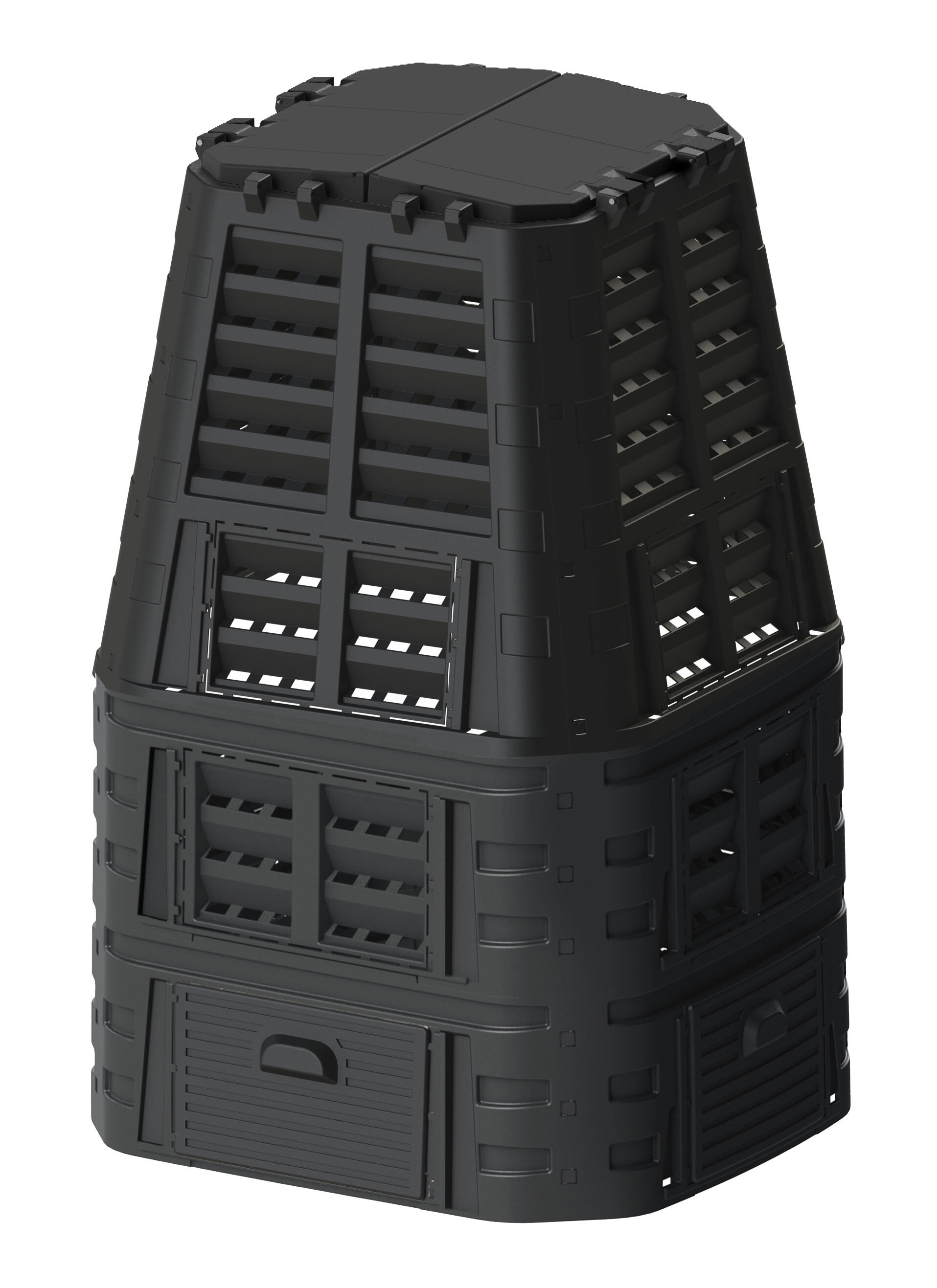 Composteur d'extérieur GEOLIA noir 260 l - 8