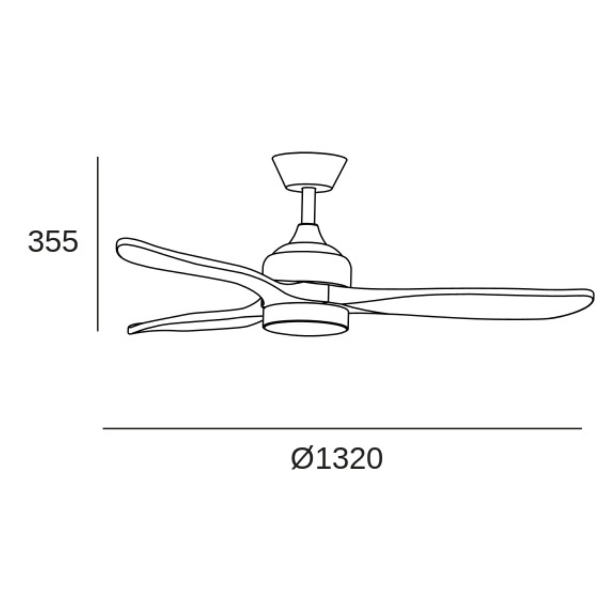 Ventilateur de plafond LED, Calar, 132 cm, FORLIGHT, blanc et bois - 8
