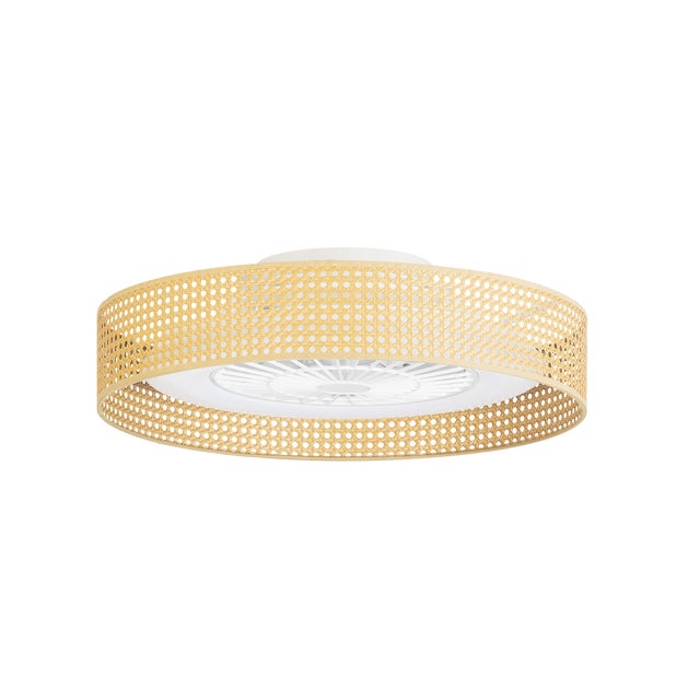 Ventilador de techo con luz motor DC Bea blanco