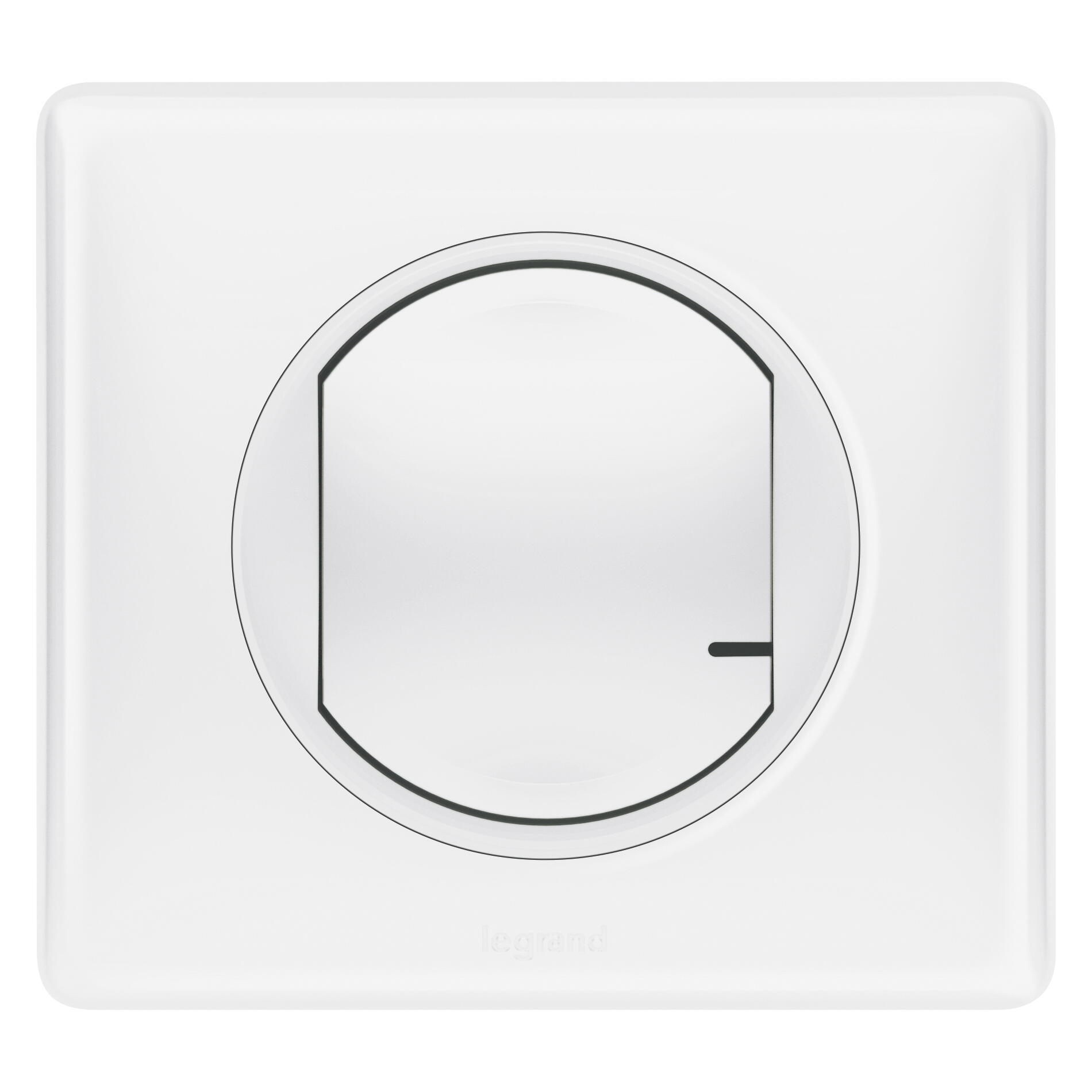 LEGRAND - Interrupteur Double ou Va-et-vient Céliane Soft - 10A - Commande d'Eclairage - Prêt à Installer - Fabriqué En France - Graphite