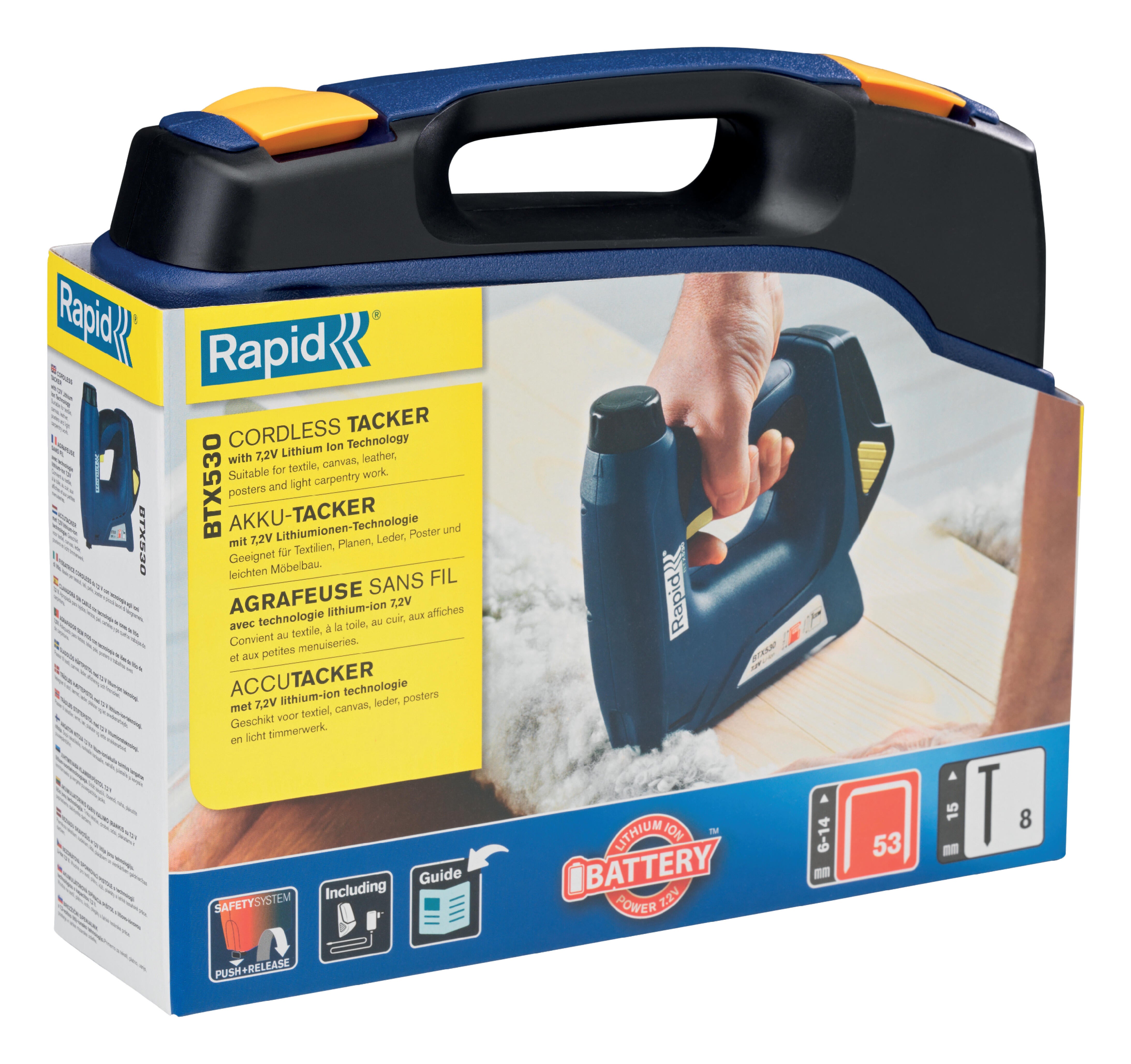 Agrafeuse / cloueuse sans fil RAPID Btx530 7.2 V - 10