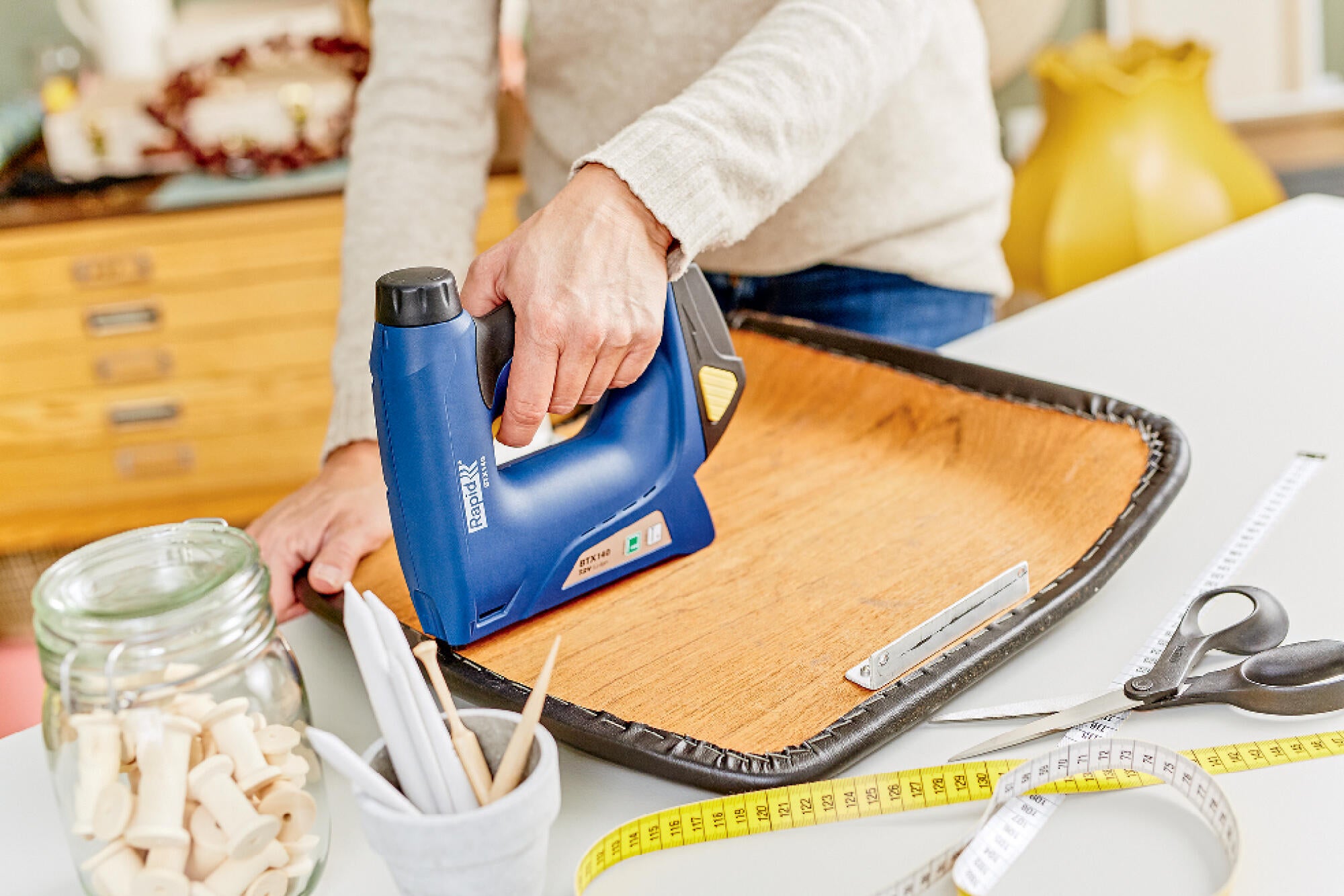 Agrafeuse/cloueuse batterie BTX140 Rapid, agrafes N°40 (6-14mm), clous 8 (15mm) - 5