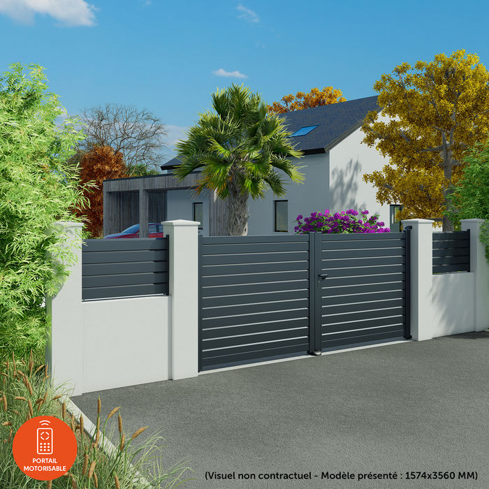 portail battant aluminium zef klosup