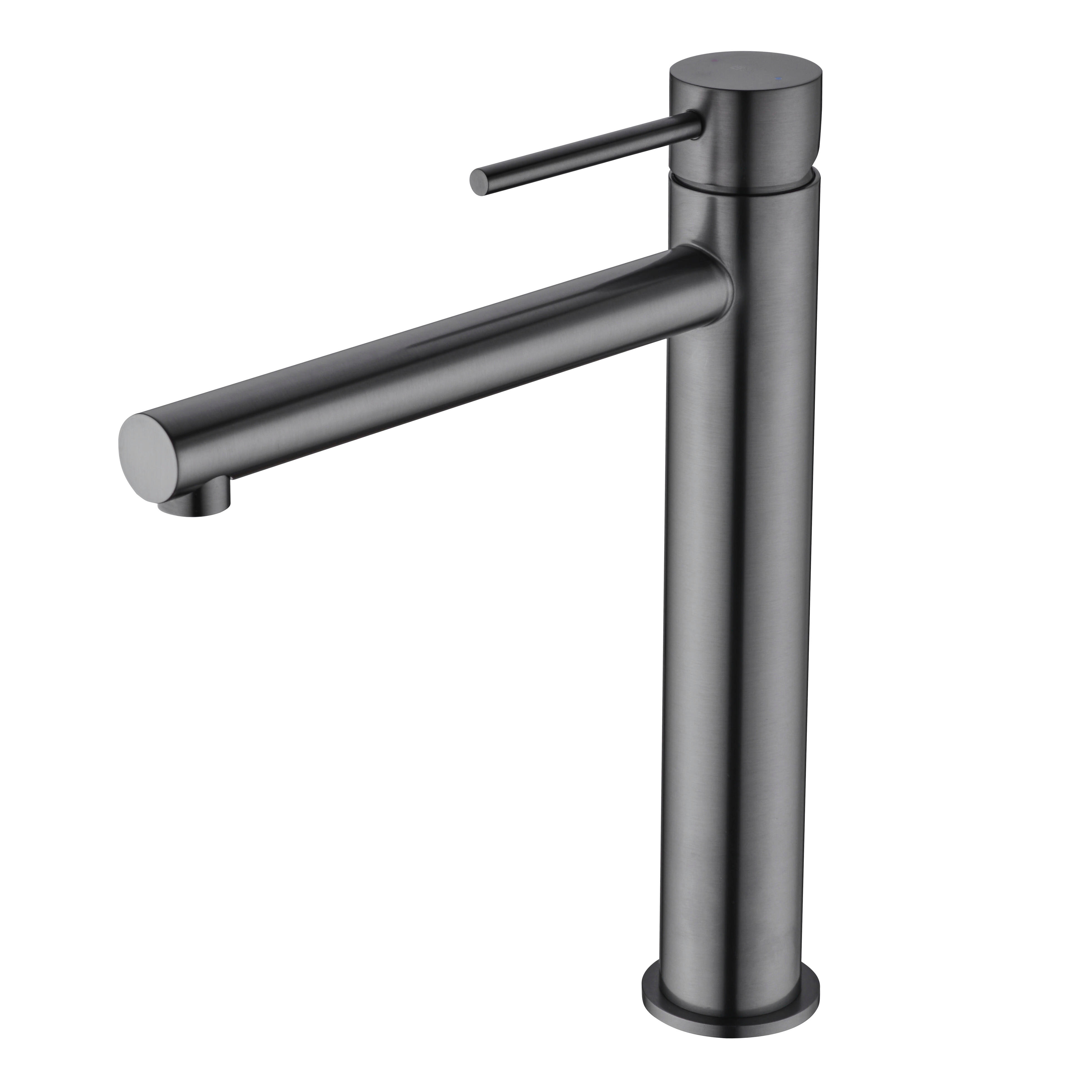 Grifo de lavabo caño alto monomando essebagno envol grafito