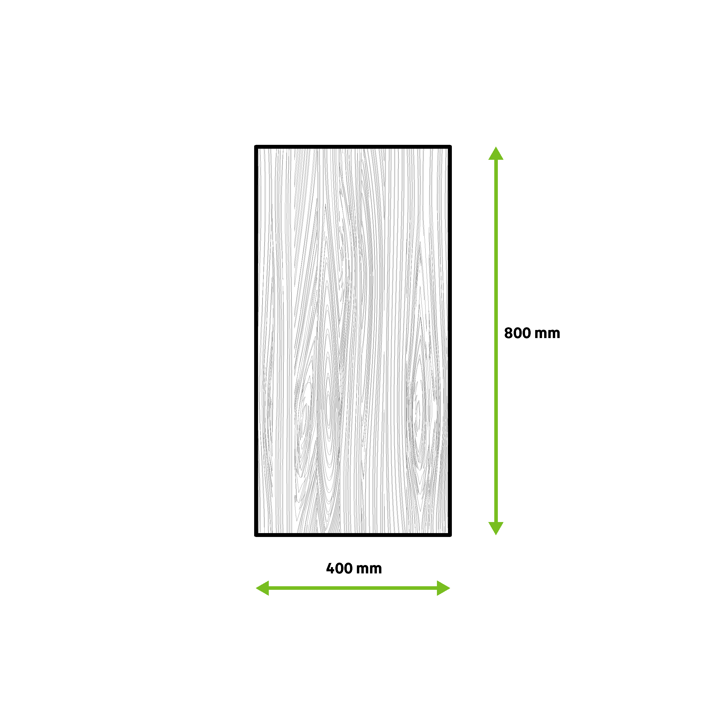 Tablero de contrachapado crudo 40x80x0,5 cm (anchoxaltoxgrosor) - 6