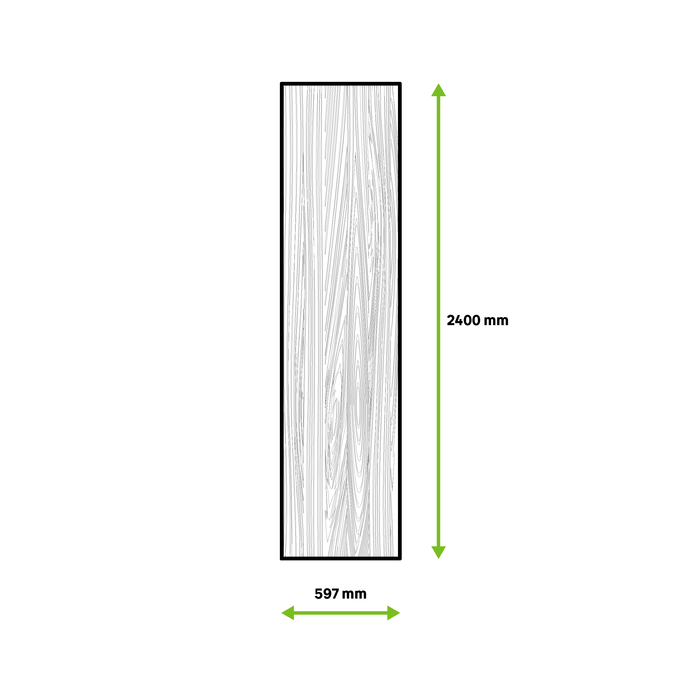 Tablero aglomerado de 2 cantos roble cambrian 59,7x244x1,6cm (anchoxaltoxgrosor) - 2
