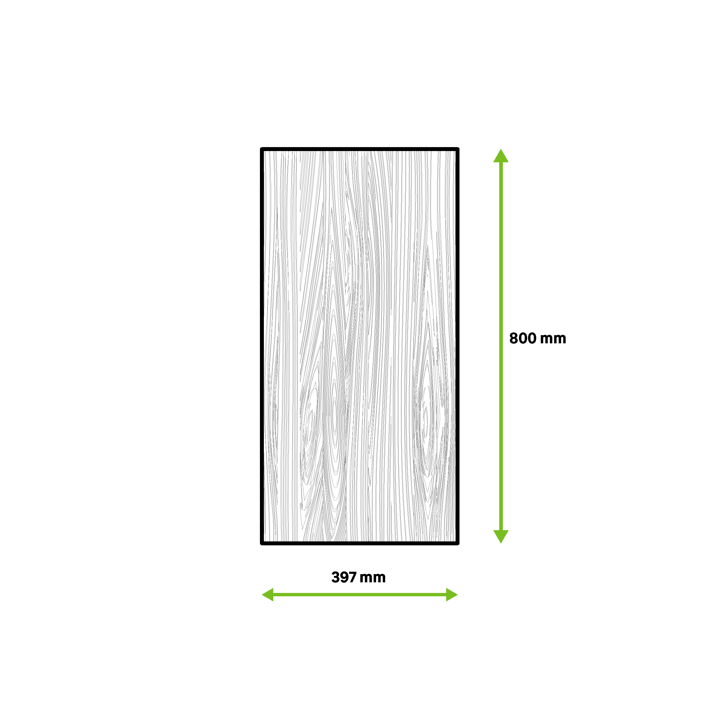 Tablero aglomerado de 4 cantos roble gris 39,7x80x1,6 cm (anchoxaltoxgrosor) - 6