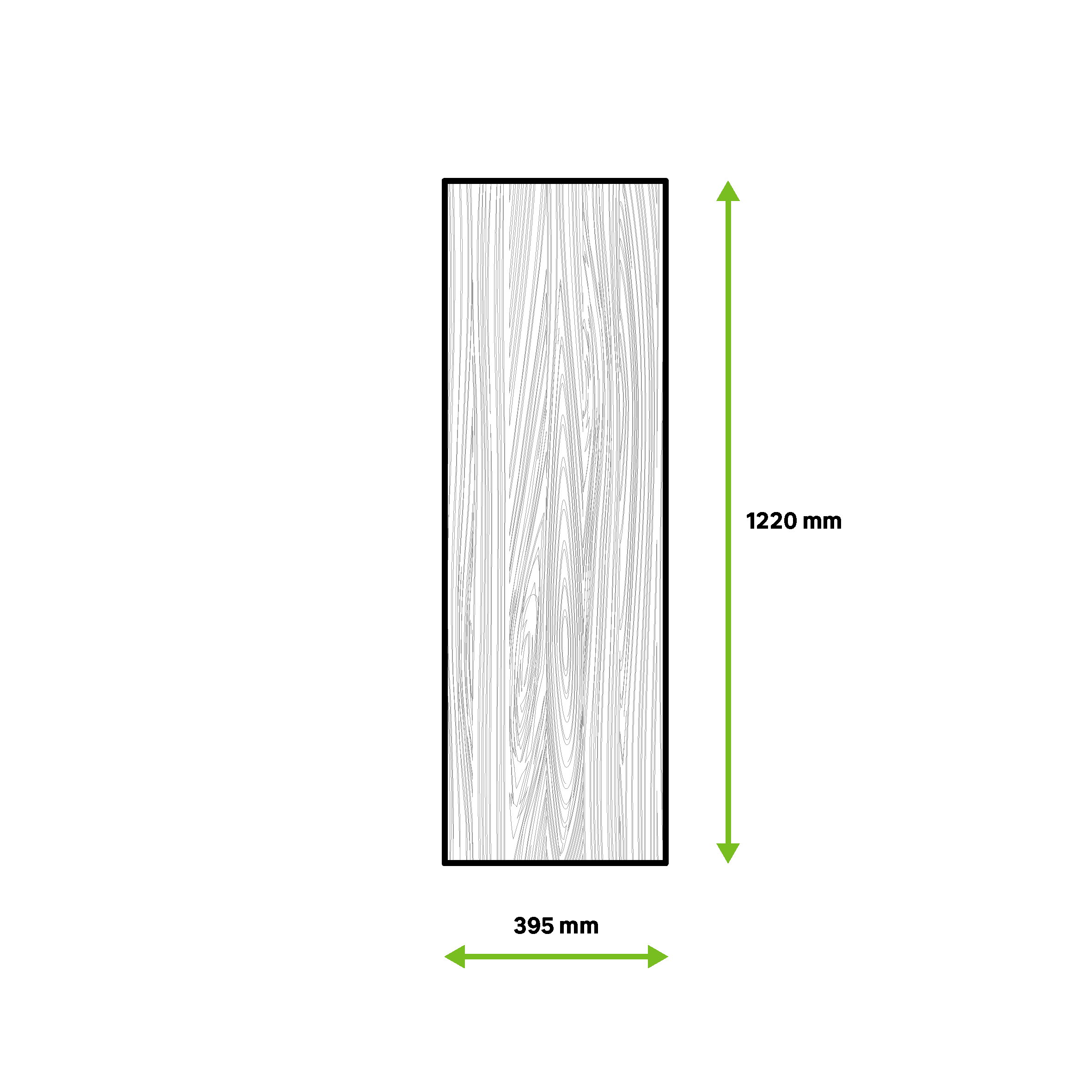 Prateleira de melamina BRANCO 1200X395X16MM - 6