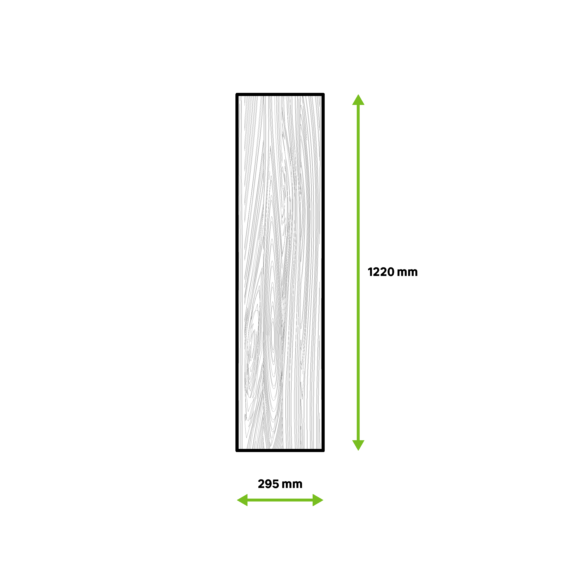 Tablero aglomerado con 4 cantos blanco de 29,5x120x1,6 cm (anchoxaltoxgrosor) - 6