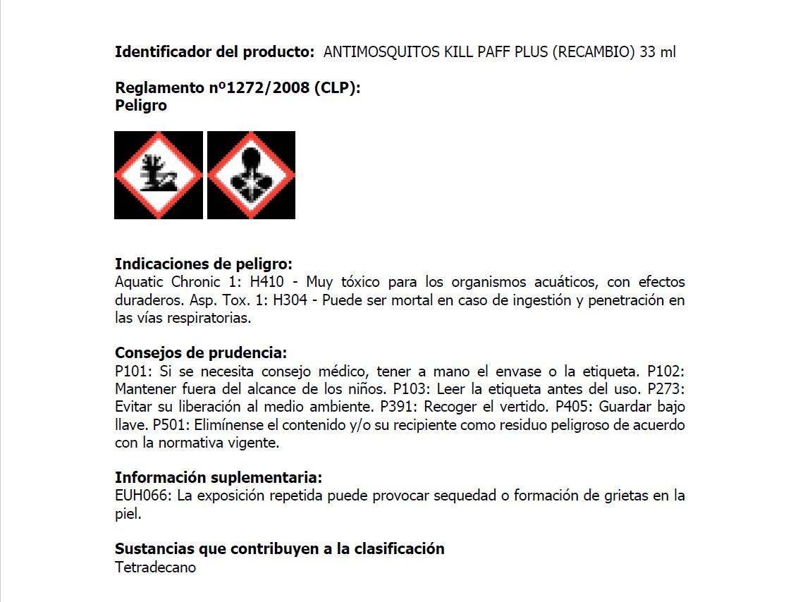Insecticida eléctrico ZELNOVA recambio de 33 ml. - 3