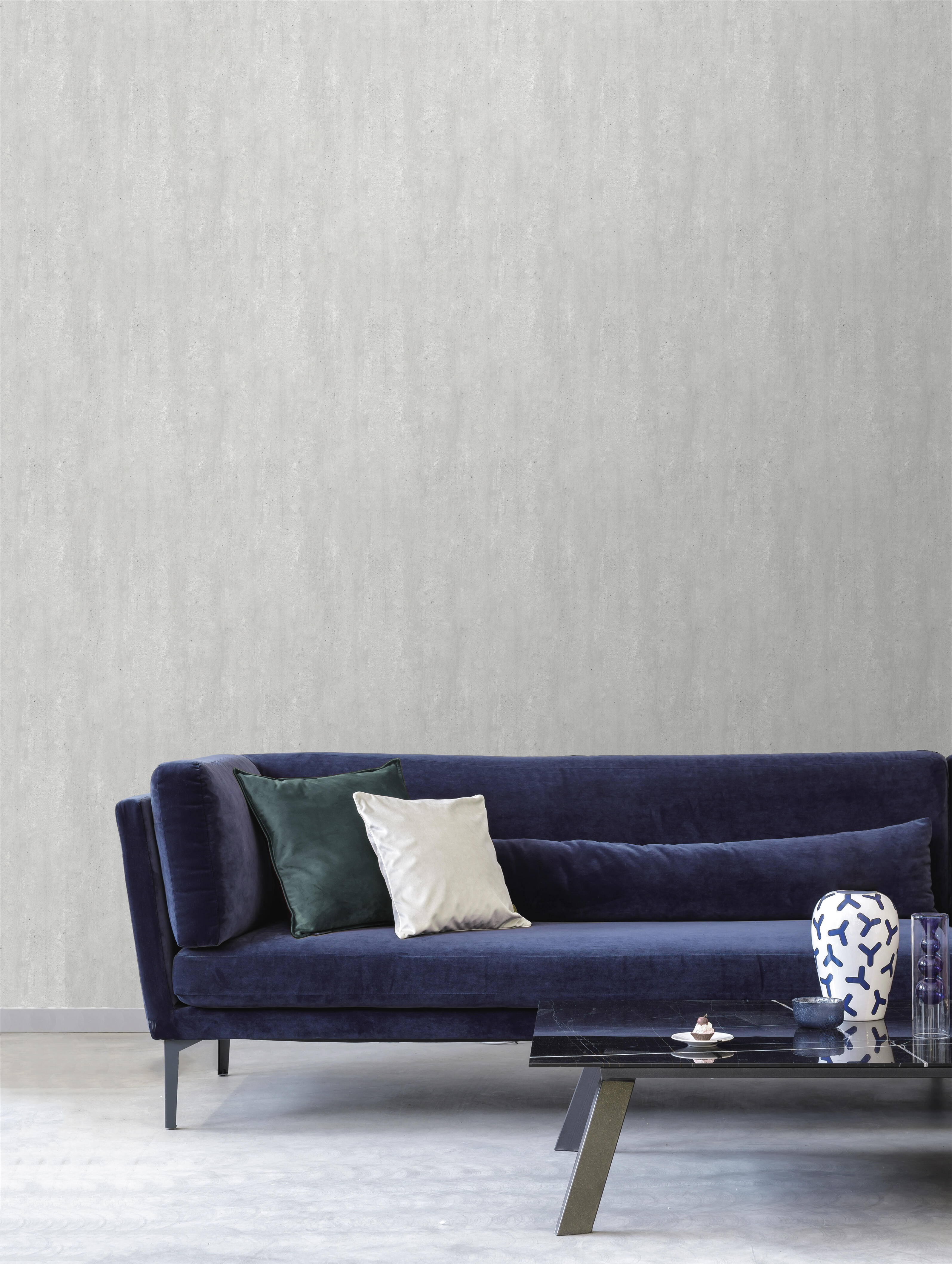 Papel pintado ecodecotm liso eco liso piedra gris