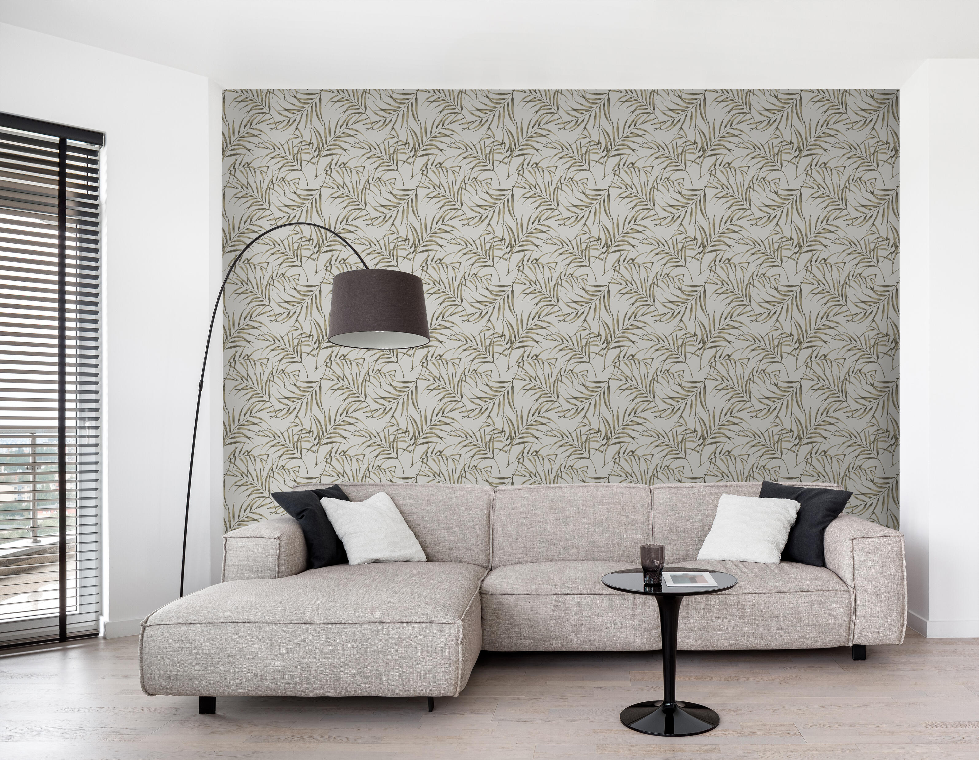 Papel pintado vinilo aplicación cola en pared naturaleza palmera verde 53cmx10.05m fregable