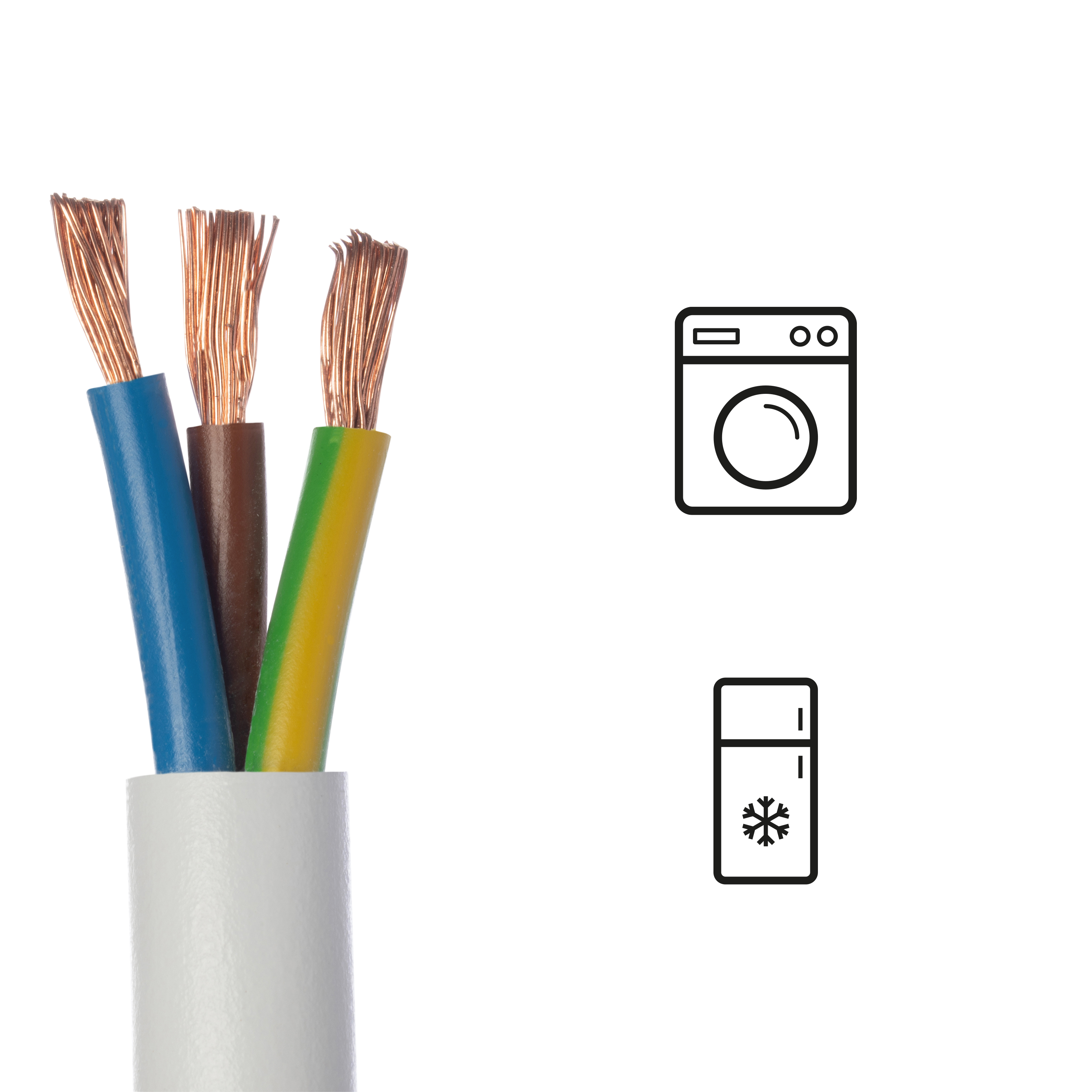 Cable eléctrico LEXMAN h05vv-f de 10 m - 2