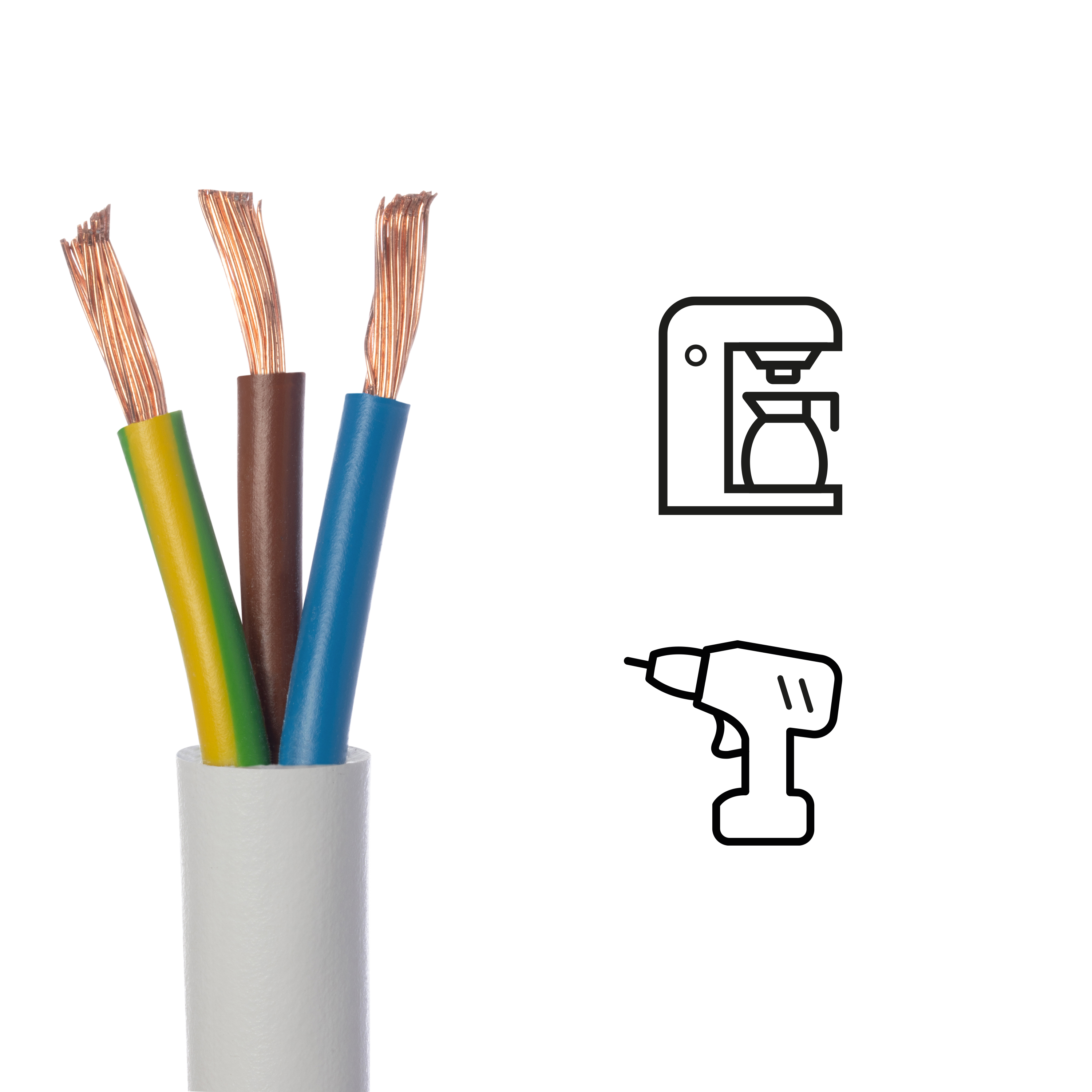 Cable eléctrico LEXMAN h05vv-f de 50 m - 2