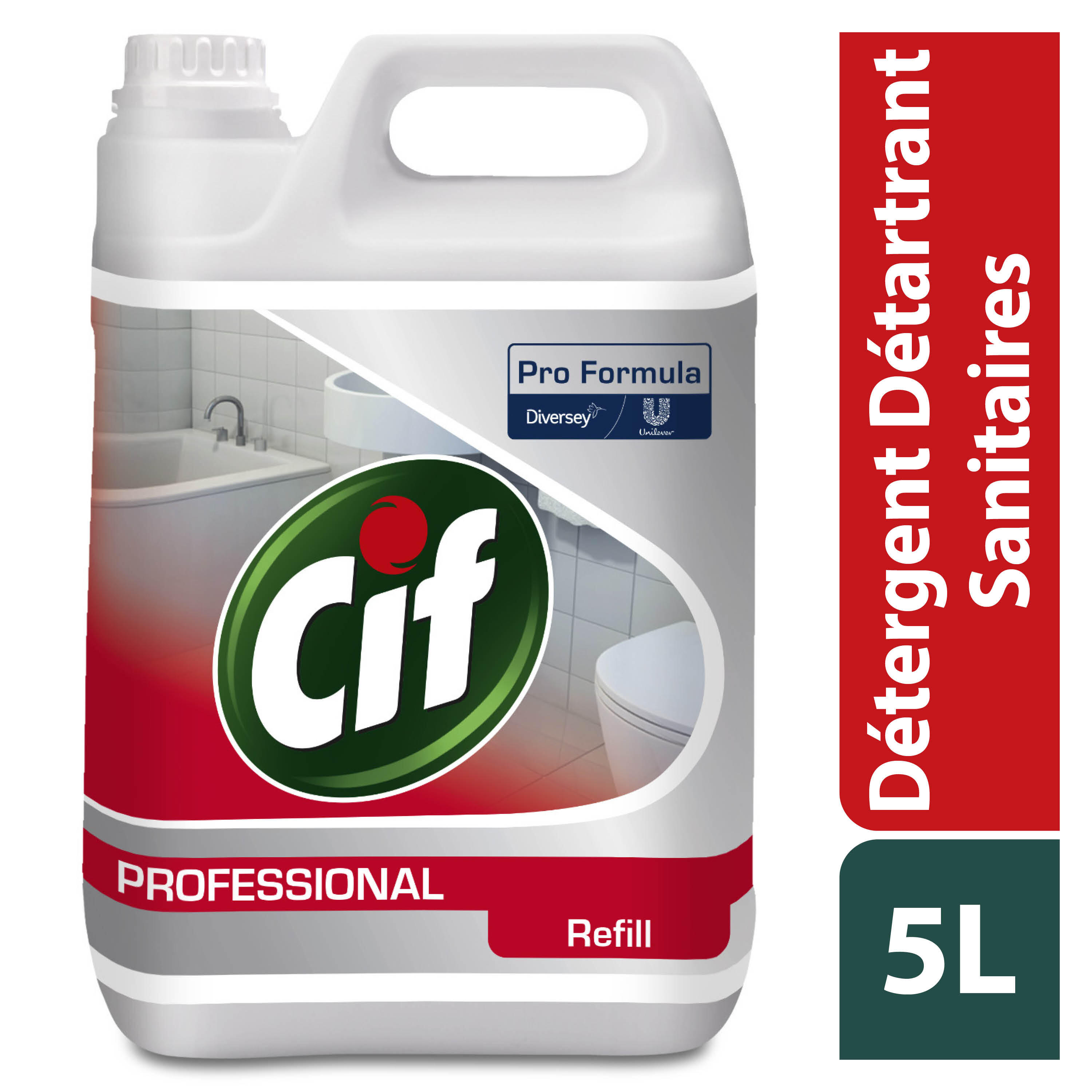 Détartrant CIF PRO FORMULA Sanitaire 2 en 1, 5L - 3