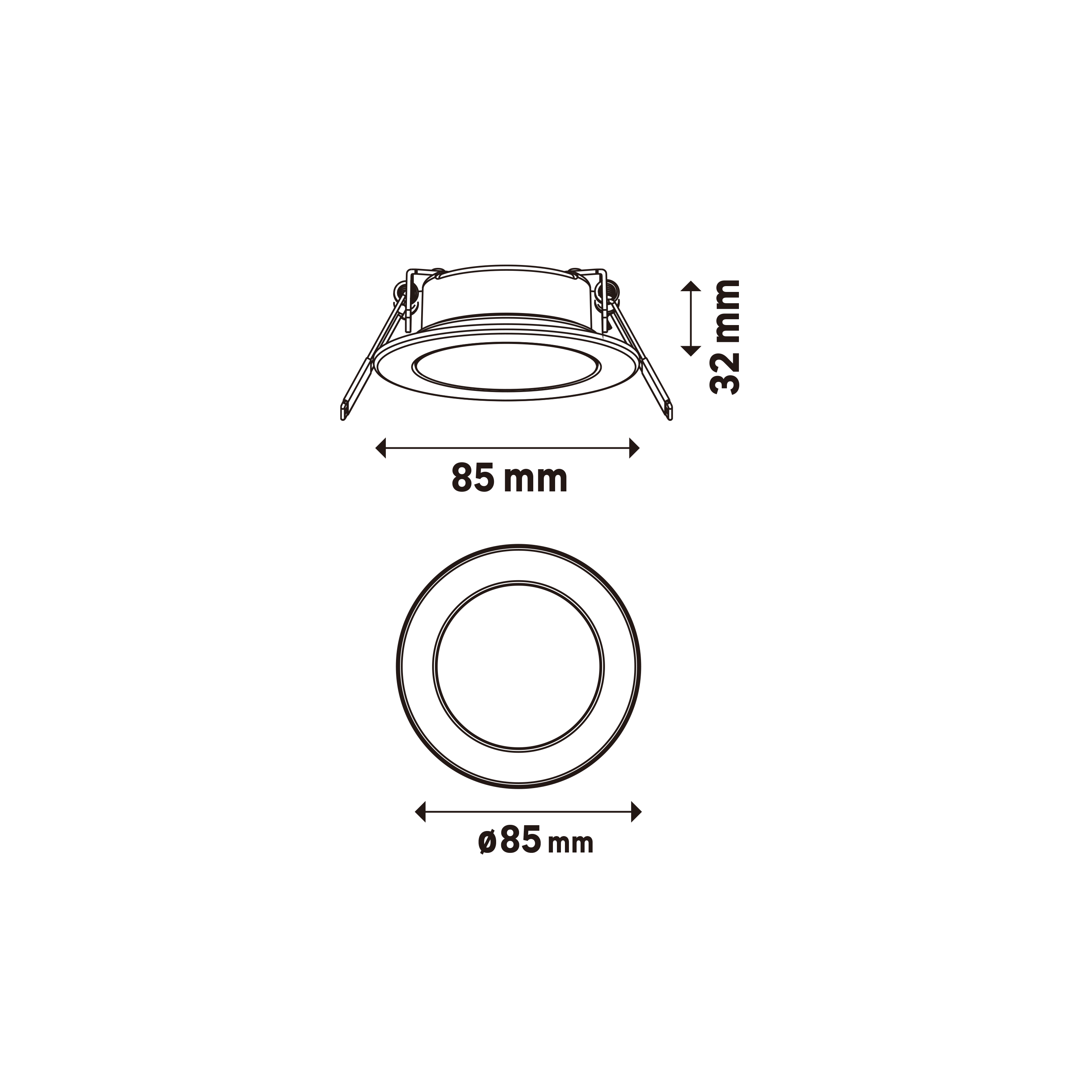 Spot à encastrer connecté Extraflat Enki led, couleurs et blancs, D8,5 blanc - 7