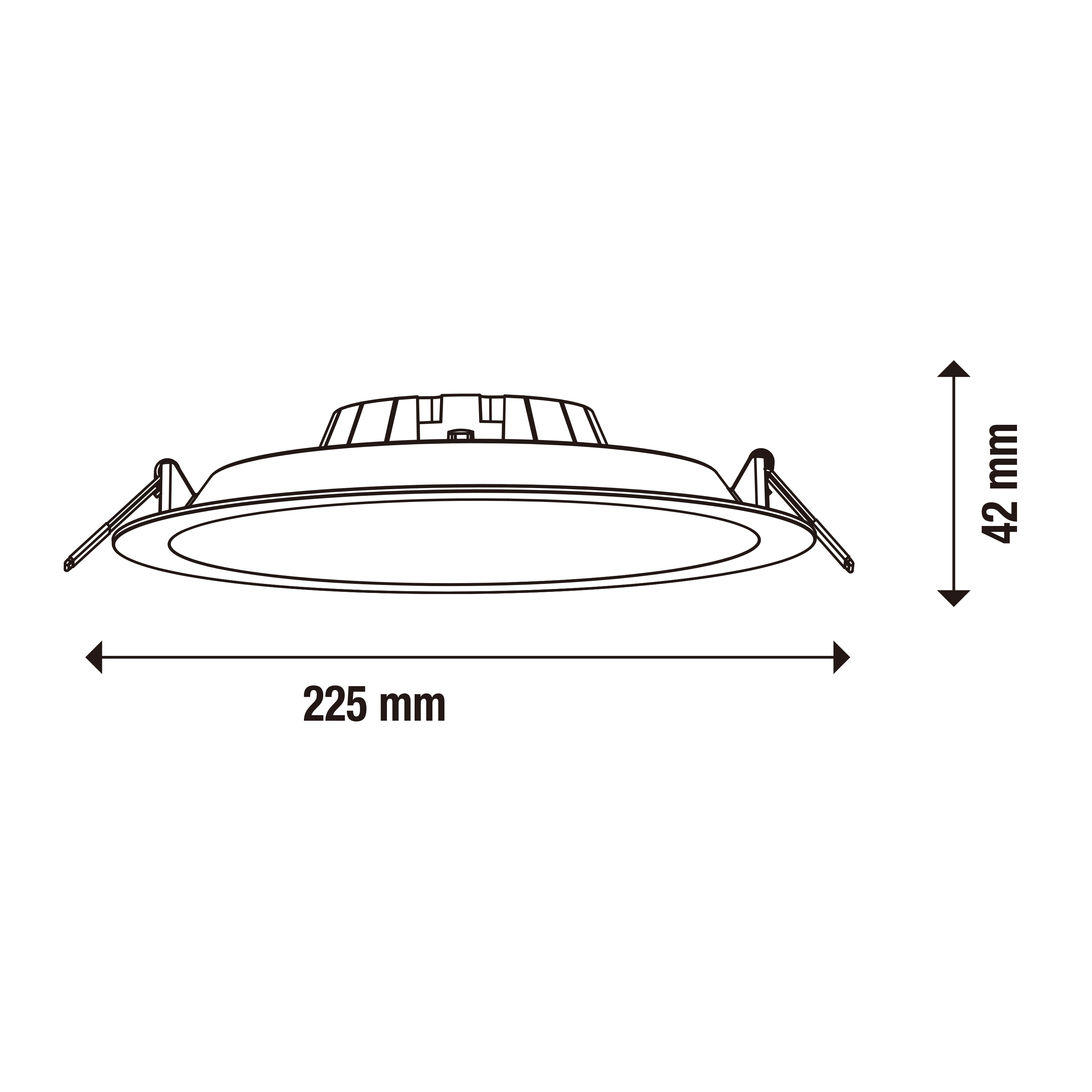 Foco de encastrar LED redondo 1400lm Inspire Drive - 3