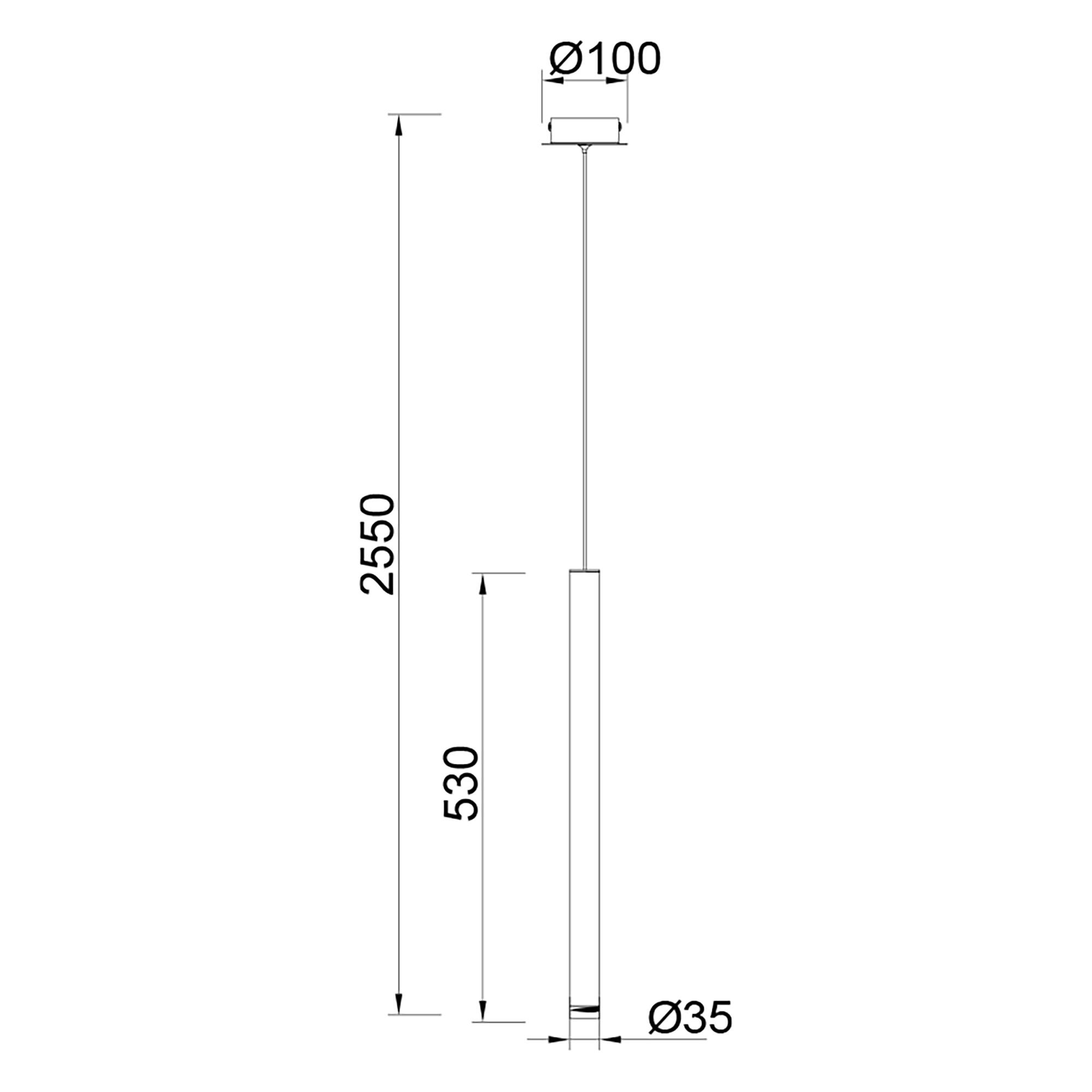 Candeeiro de teto suspenso LED CALA 6W 3000K 420LM - 9