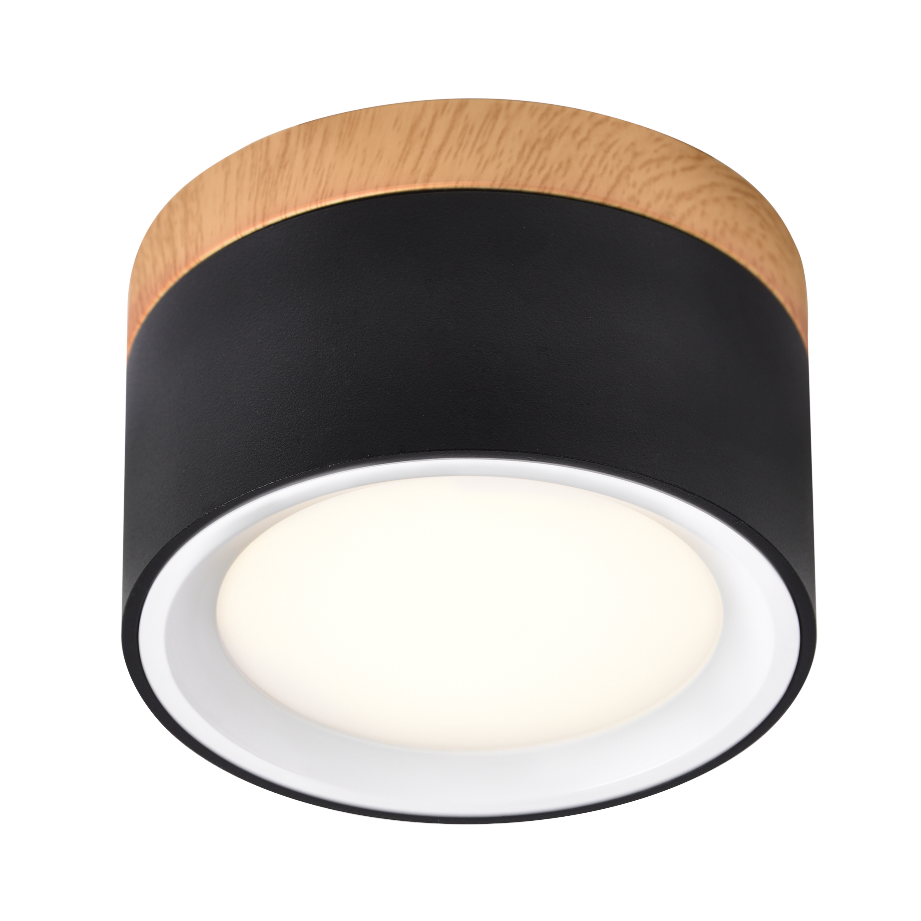 Oprawa natynkowa Tori czarna z drewnem IP44 LED Inspire - 5