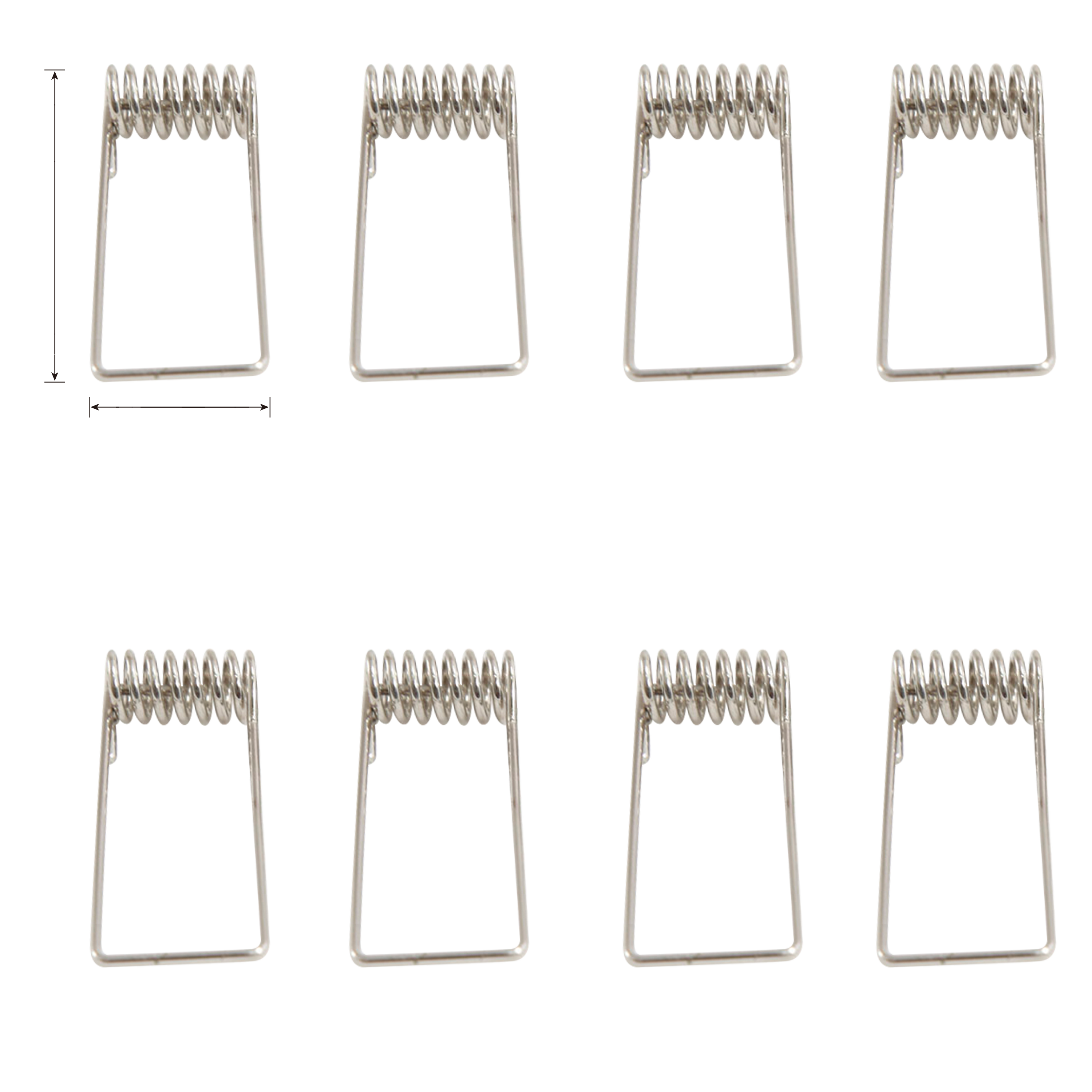 Lot de 8 ressorts ampoules fixe INSPIRE acier - 2