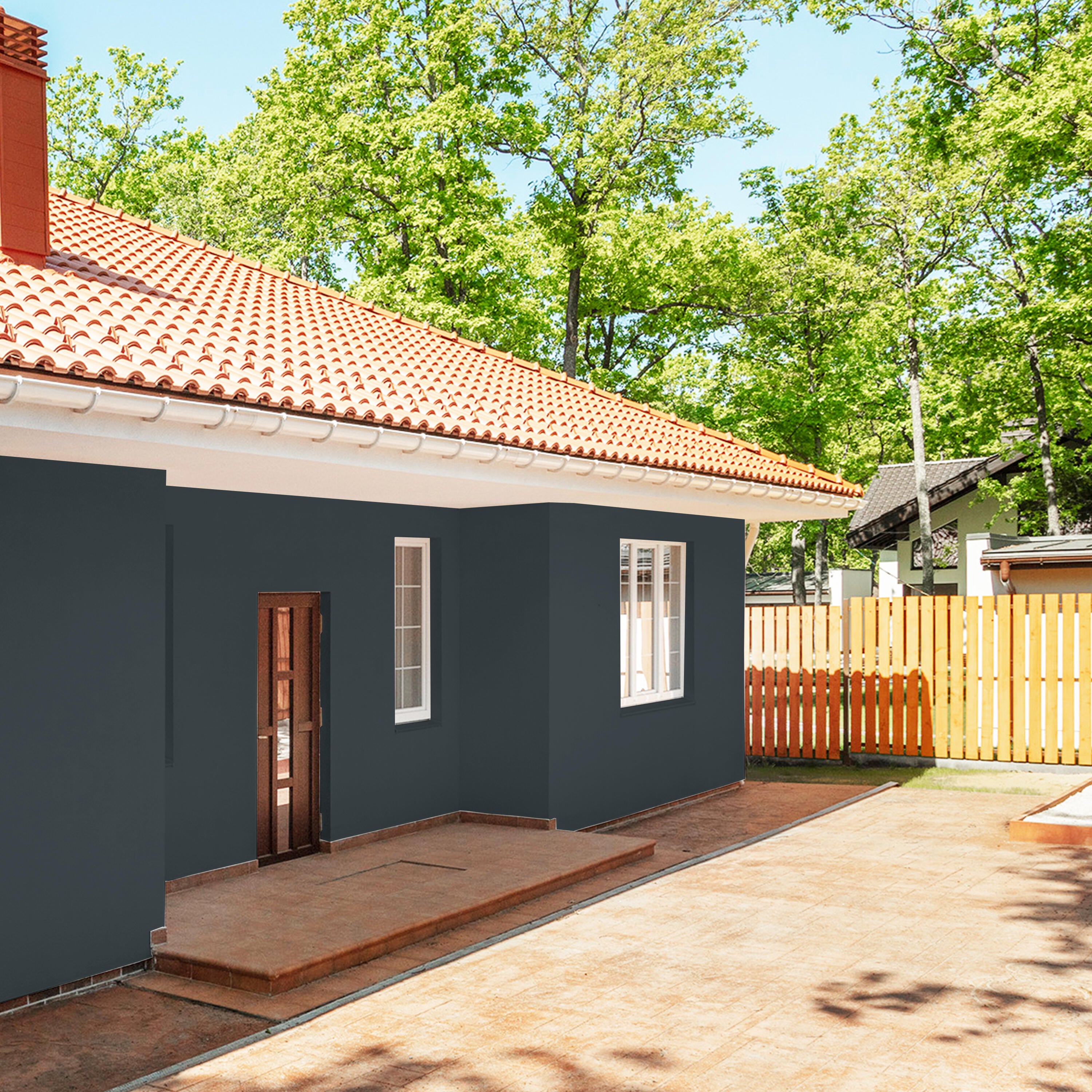 Peinture extérieure façade Ecran+ ms DULUX VALENTINE gris anthracite mat 10L - 3