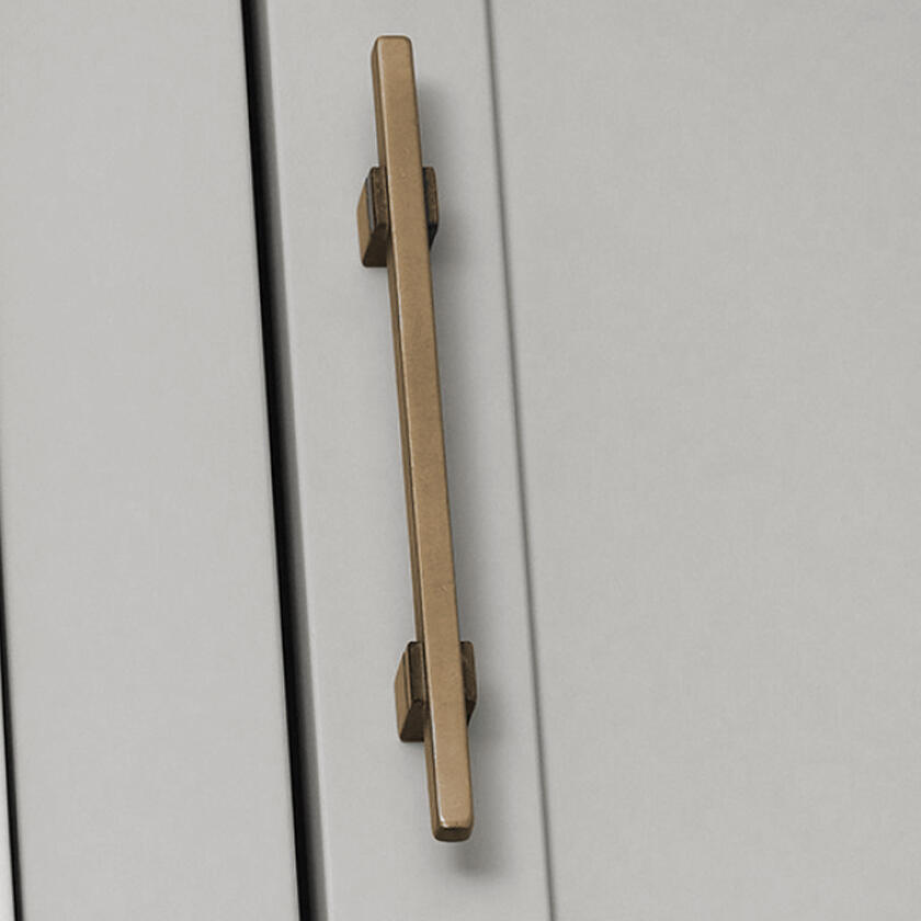 Columna de baño Kende blanco 60x165.3x38.6 cm con tirador oro - 3