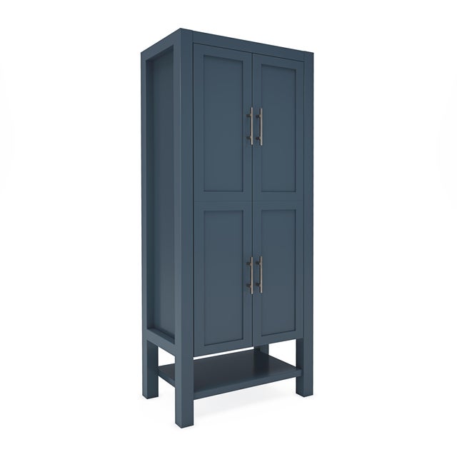 Colonne 4p l.60 x H.165.3 x P.38.6 cm bleu argt Kende
