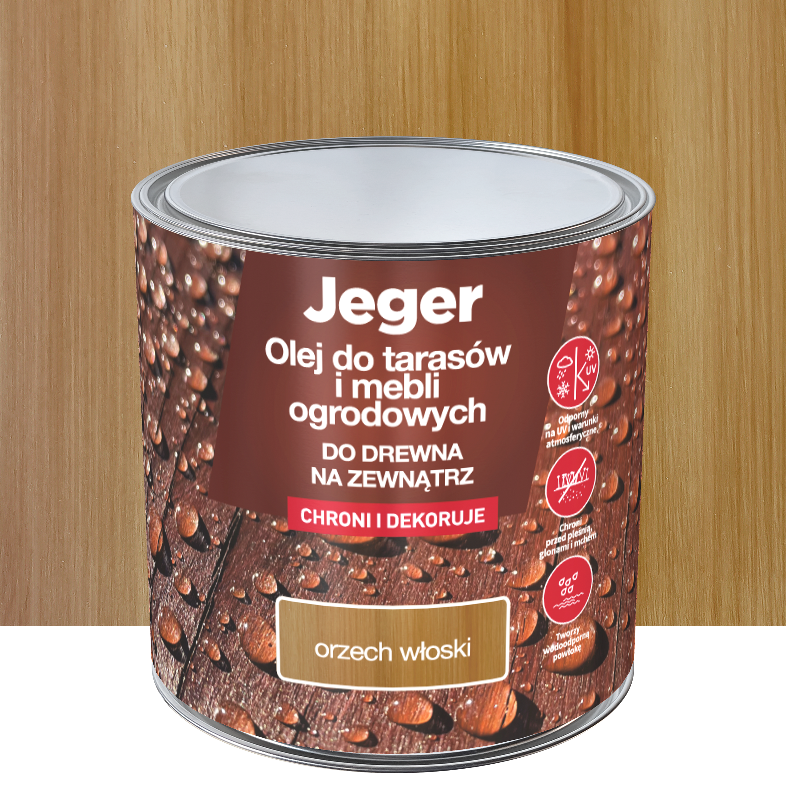 Olej do tarasów Orzech włoski 2.5 l l Jeger