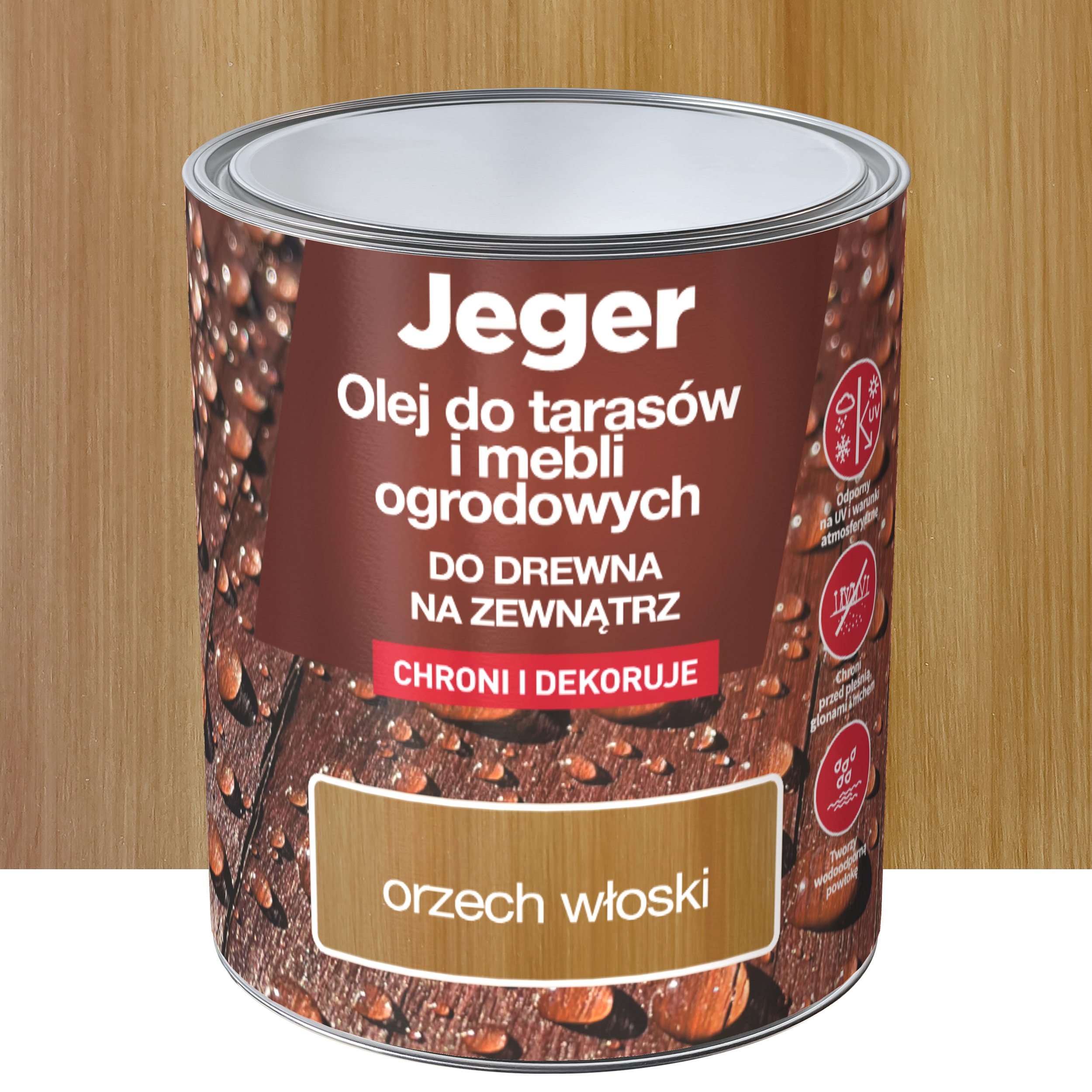 Olej do tarasów Orzech włoski 0.7 l Jeger