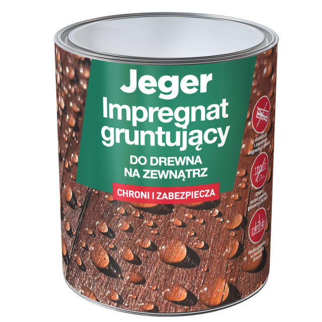 Impregnat gruntujący do drewna na zewnątrz 0.7 l Jeger