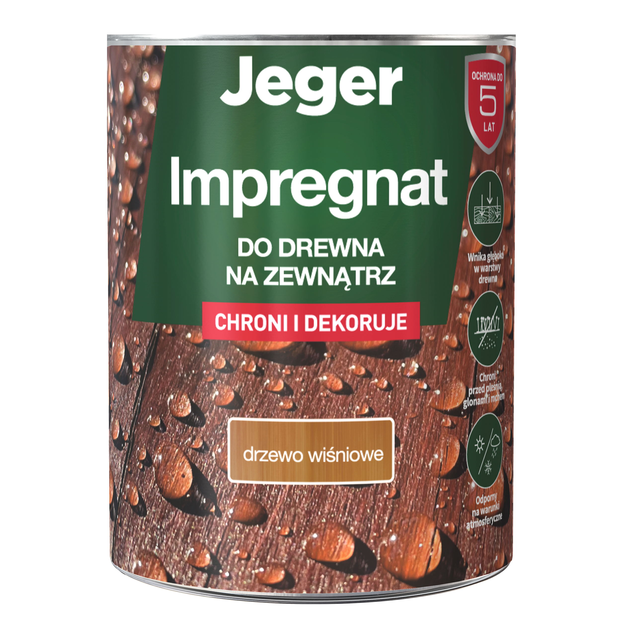Impregnat do drewna 5 l Drzewo wiśniowe Jeger - 3