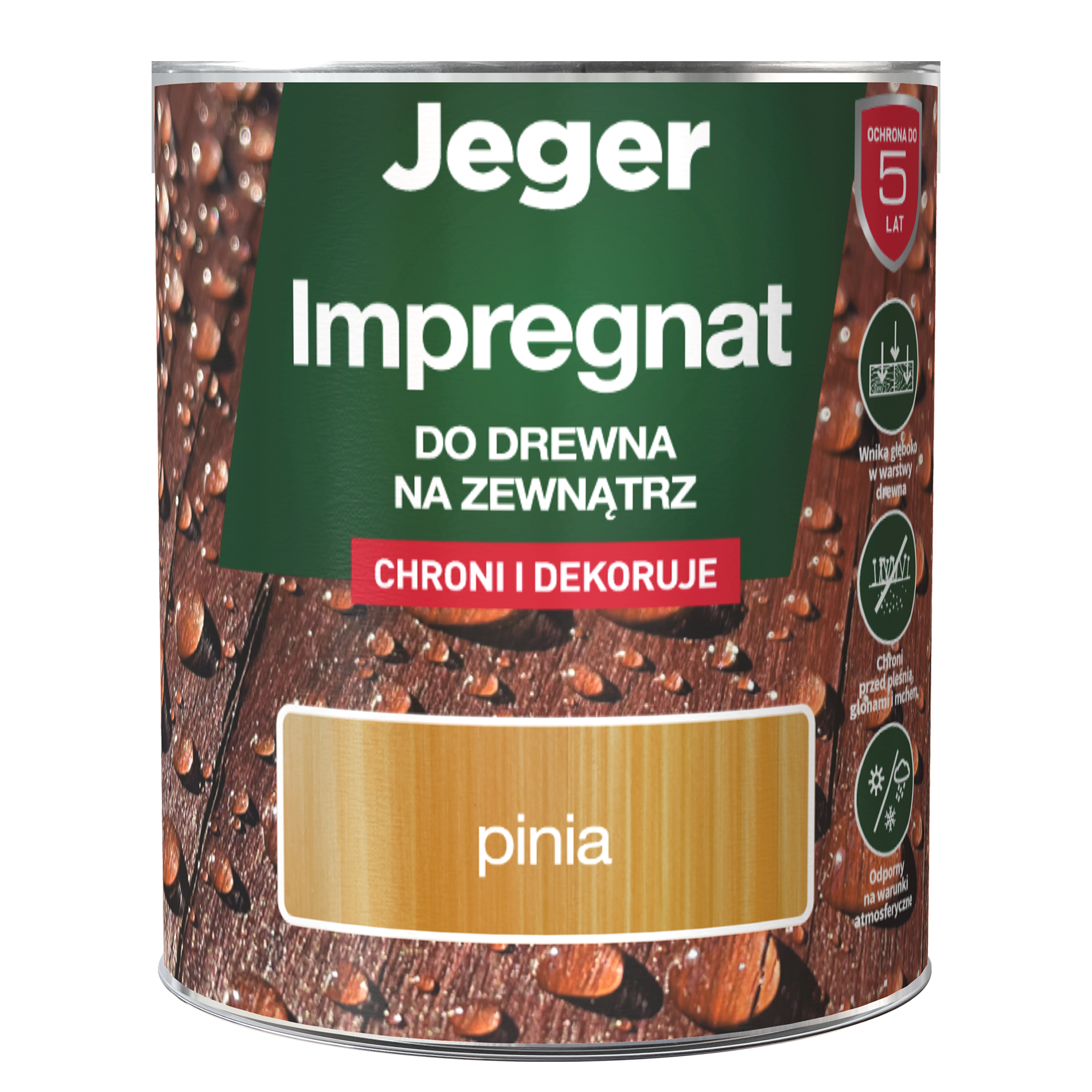 Impregnat do drewna 0.7 l Mahoń Jeger - 5