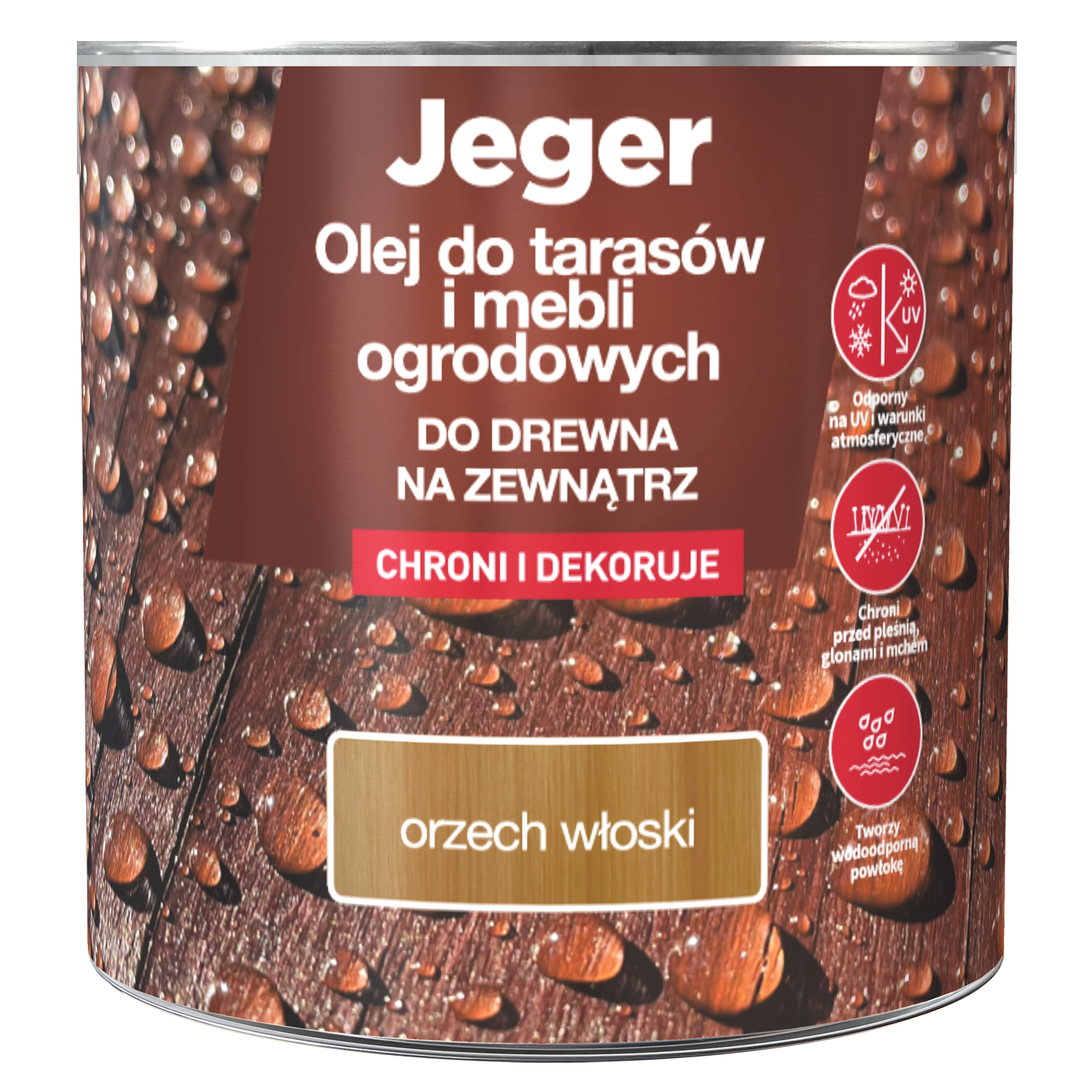 Olej do tarasów Orzech włoski 2.5 l l Jeger - 2